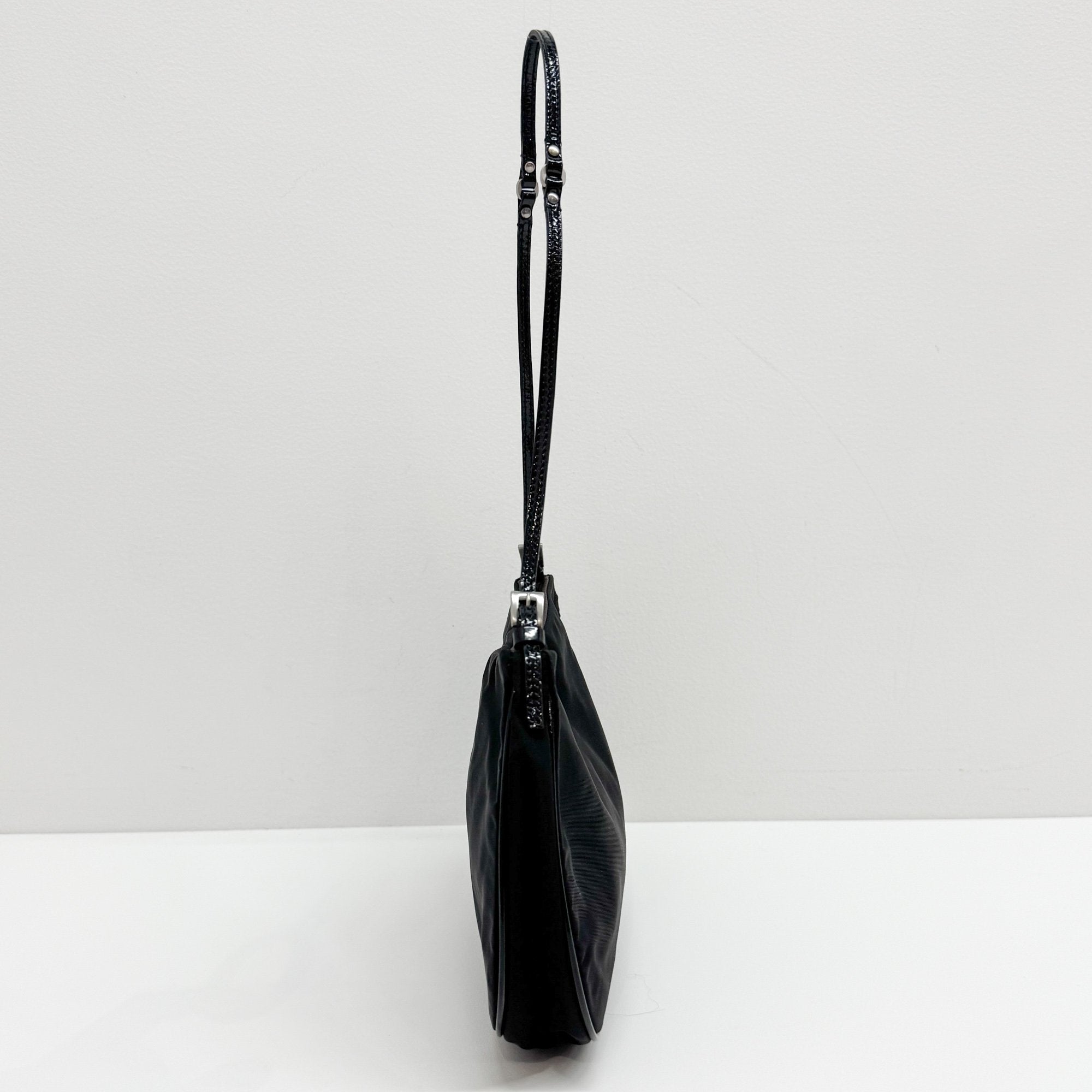 Black Nylon Shoulder Bag