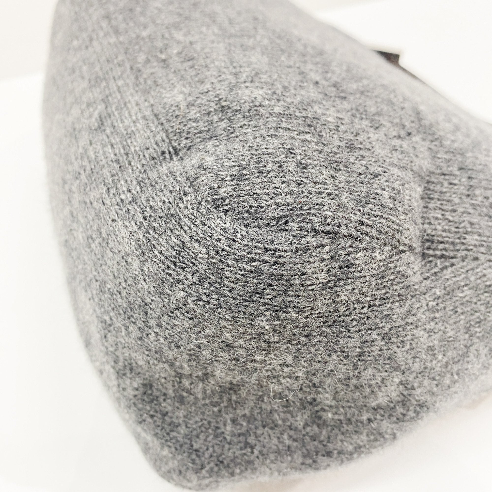 Mamma Baguette Grey Wool Shoulder Bag