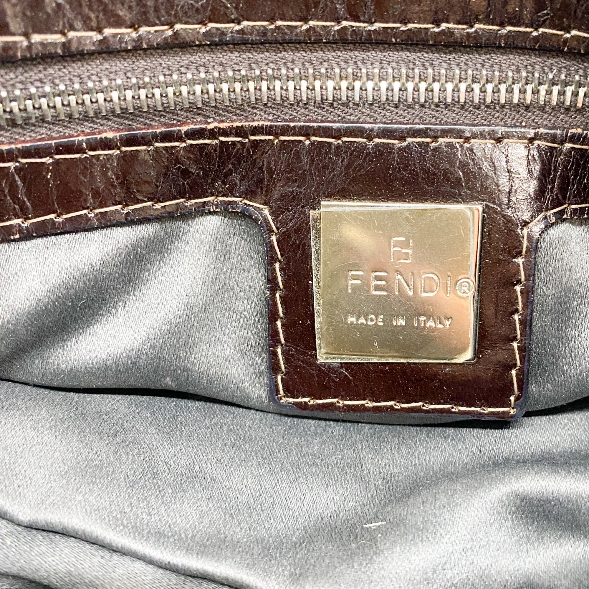 Mamma Baguette Grey Wool Shoulder Bag