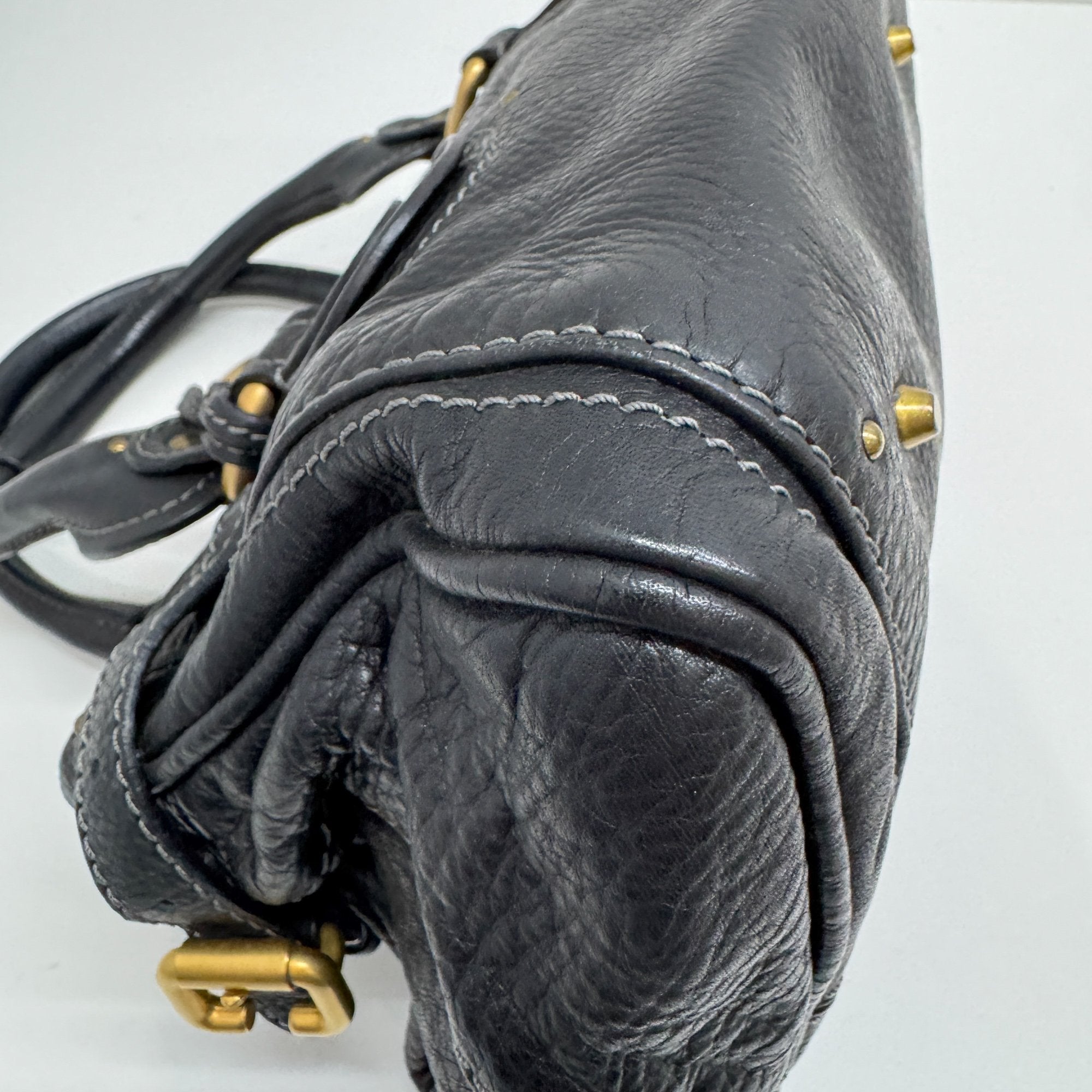 Paddington Black Leather Shoulder Bag