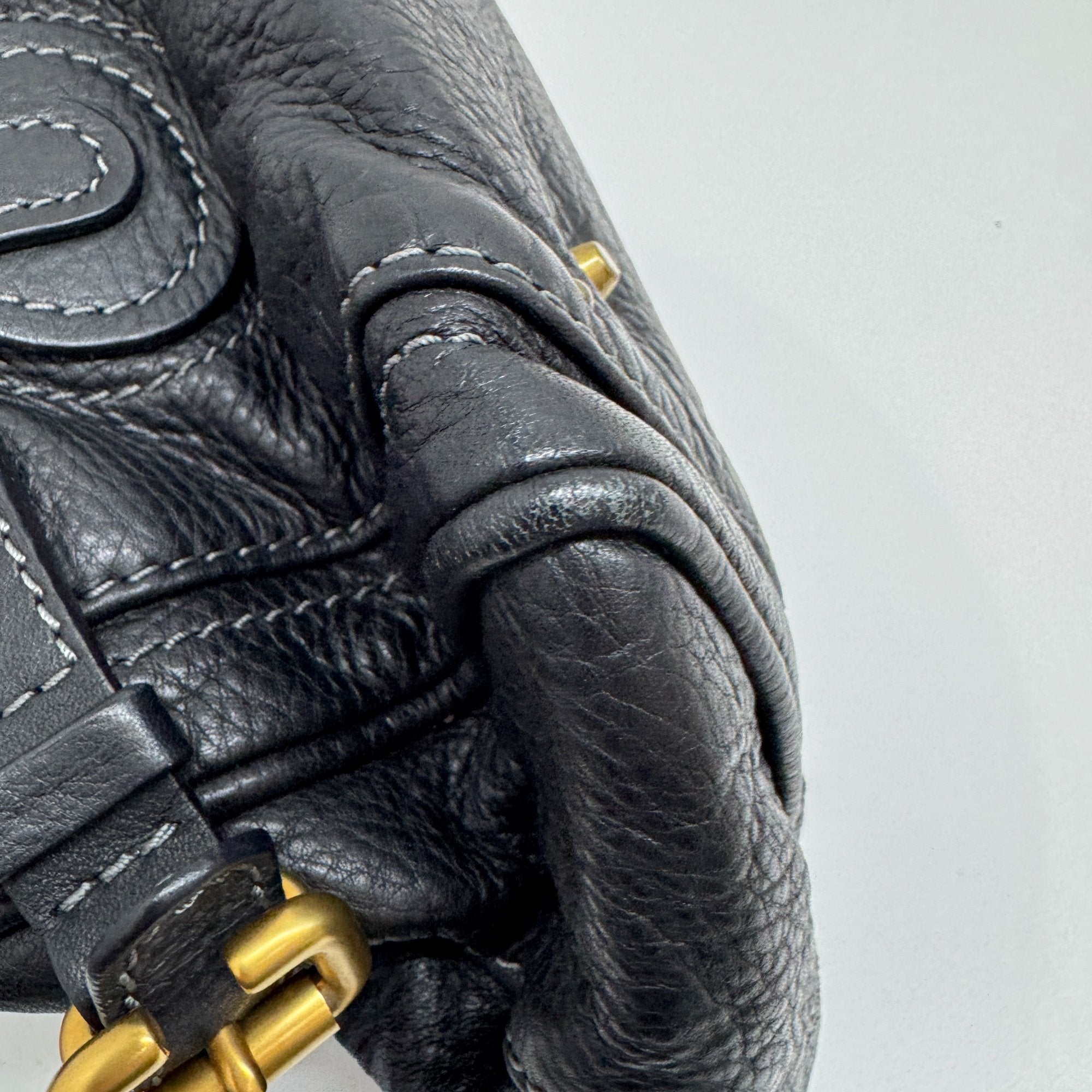 Paddington Black Leather Shoulder Bag