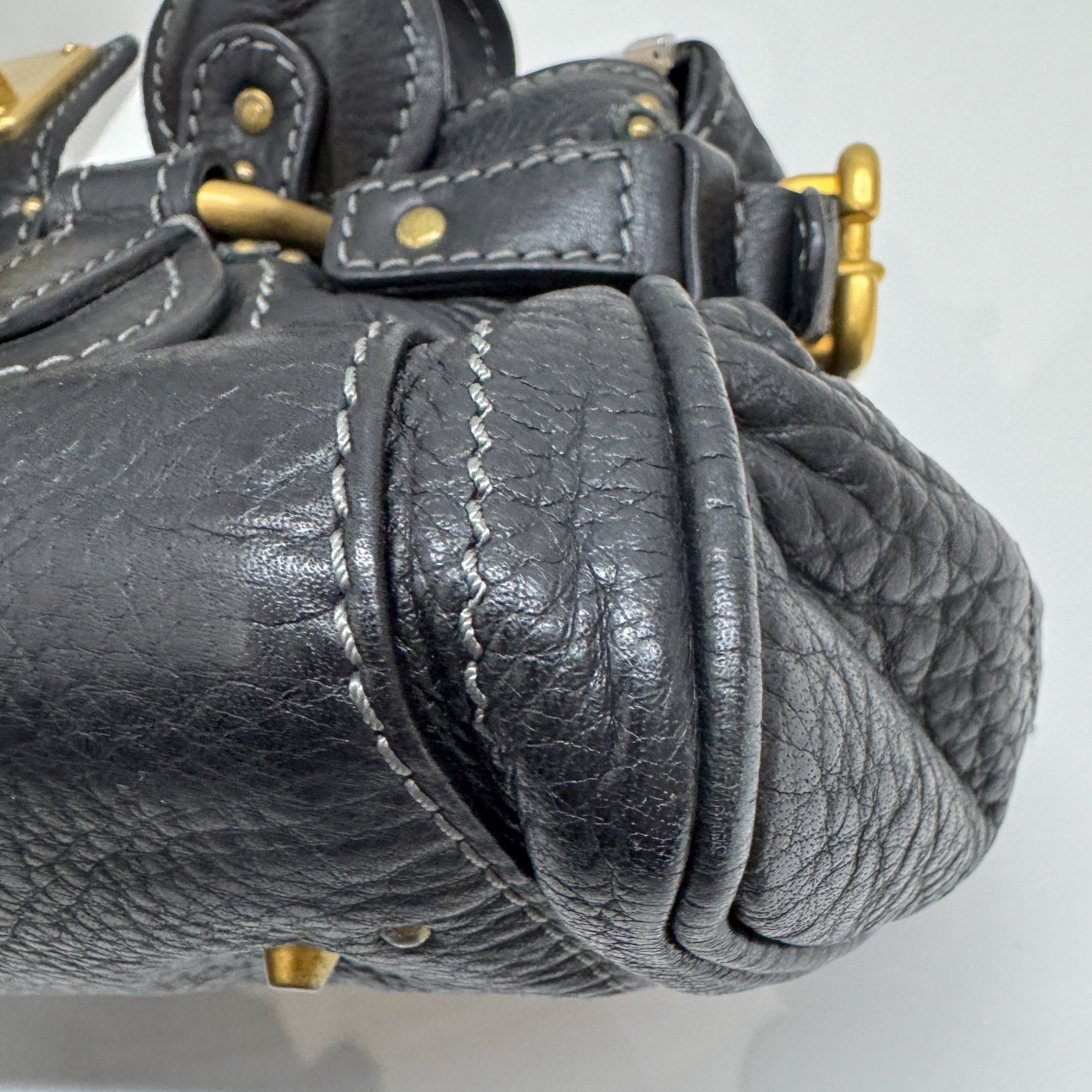 Paddington Black Leather Shoulder Bag