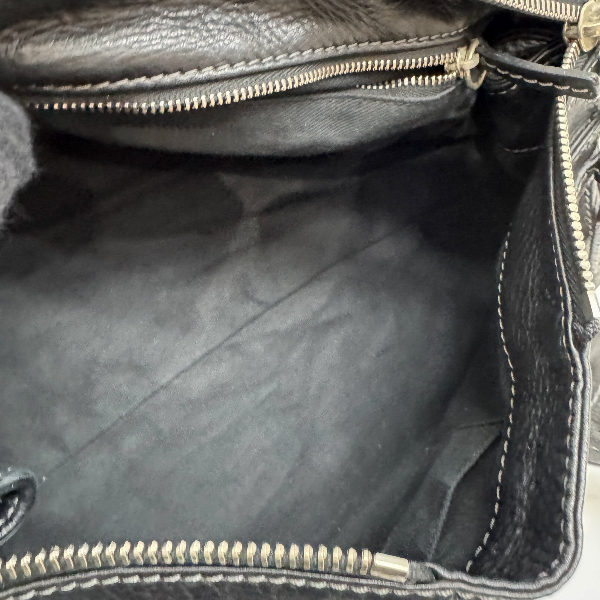 Paddington Black Leather Shoulder Bag