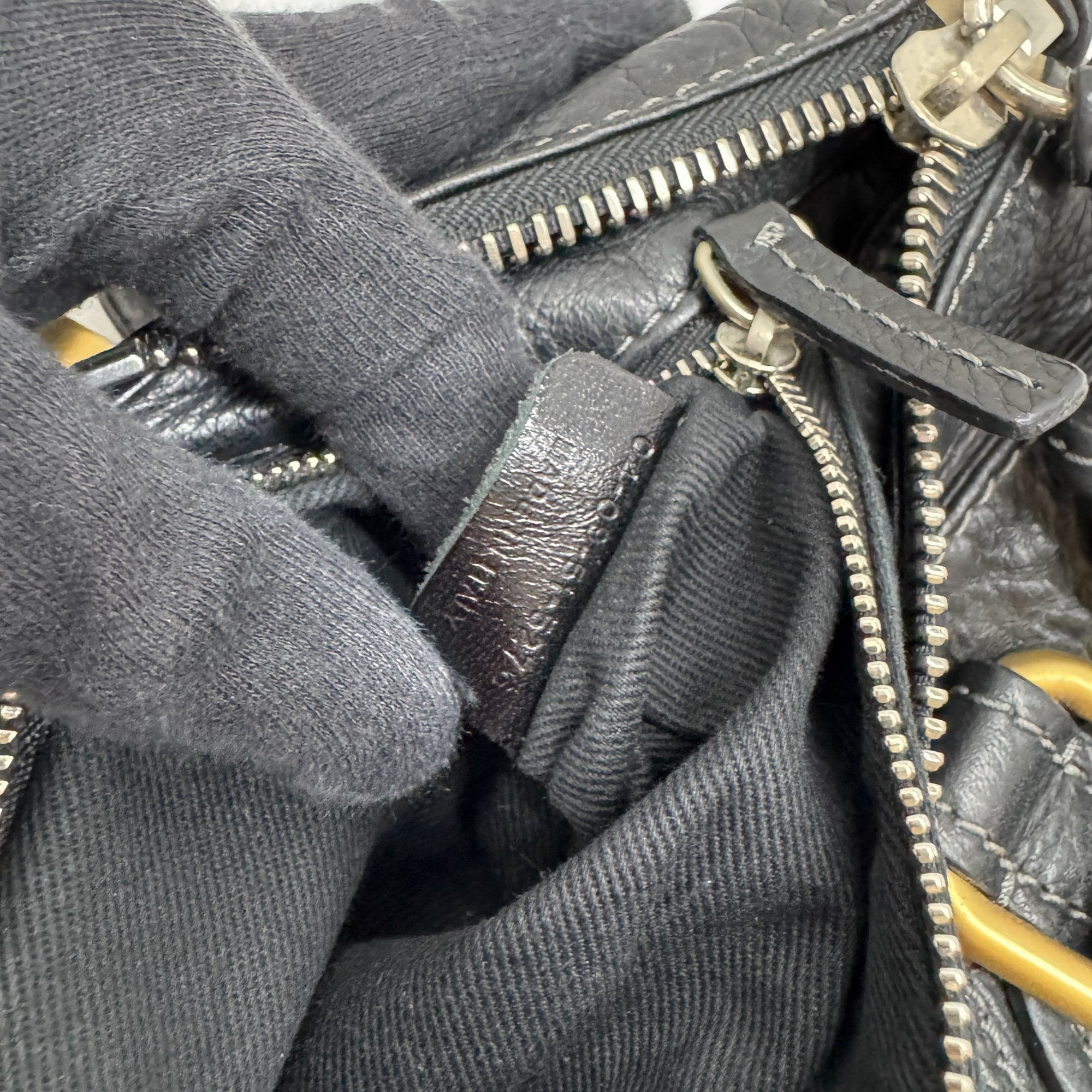 Paddington Black Leather Shoulder Bag