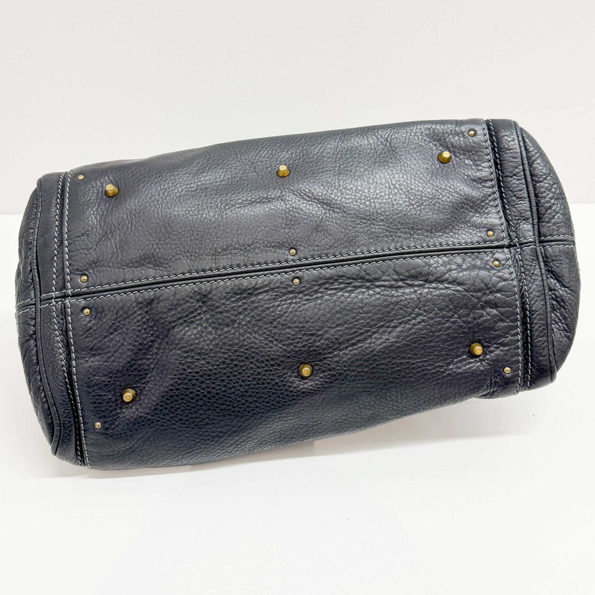 Paddington Black Leather Shoulder Bag