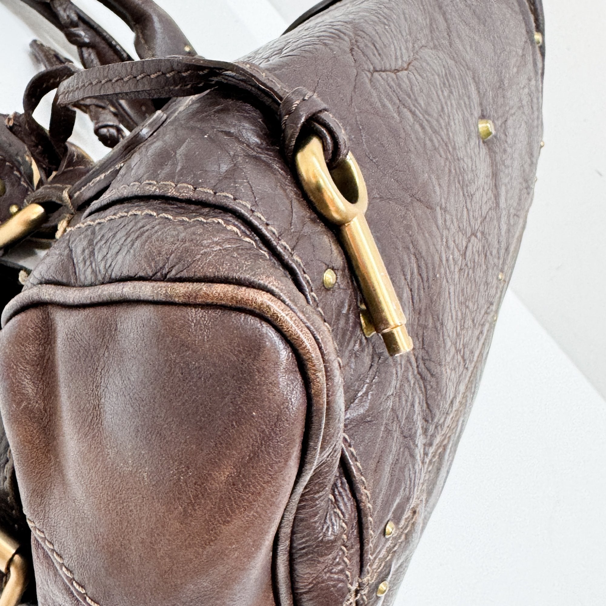 Paddington Brown Leather Shoulder Bag