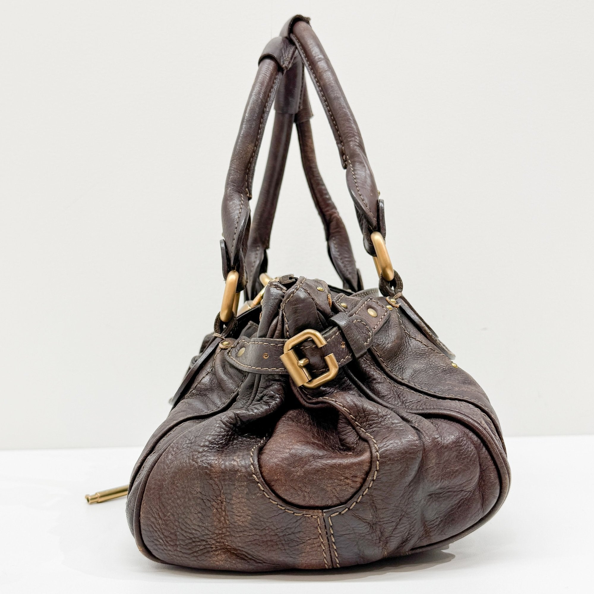 Paddington Brown Leather Shoulder Bag
