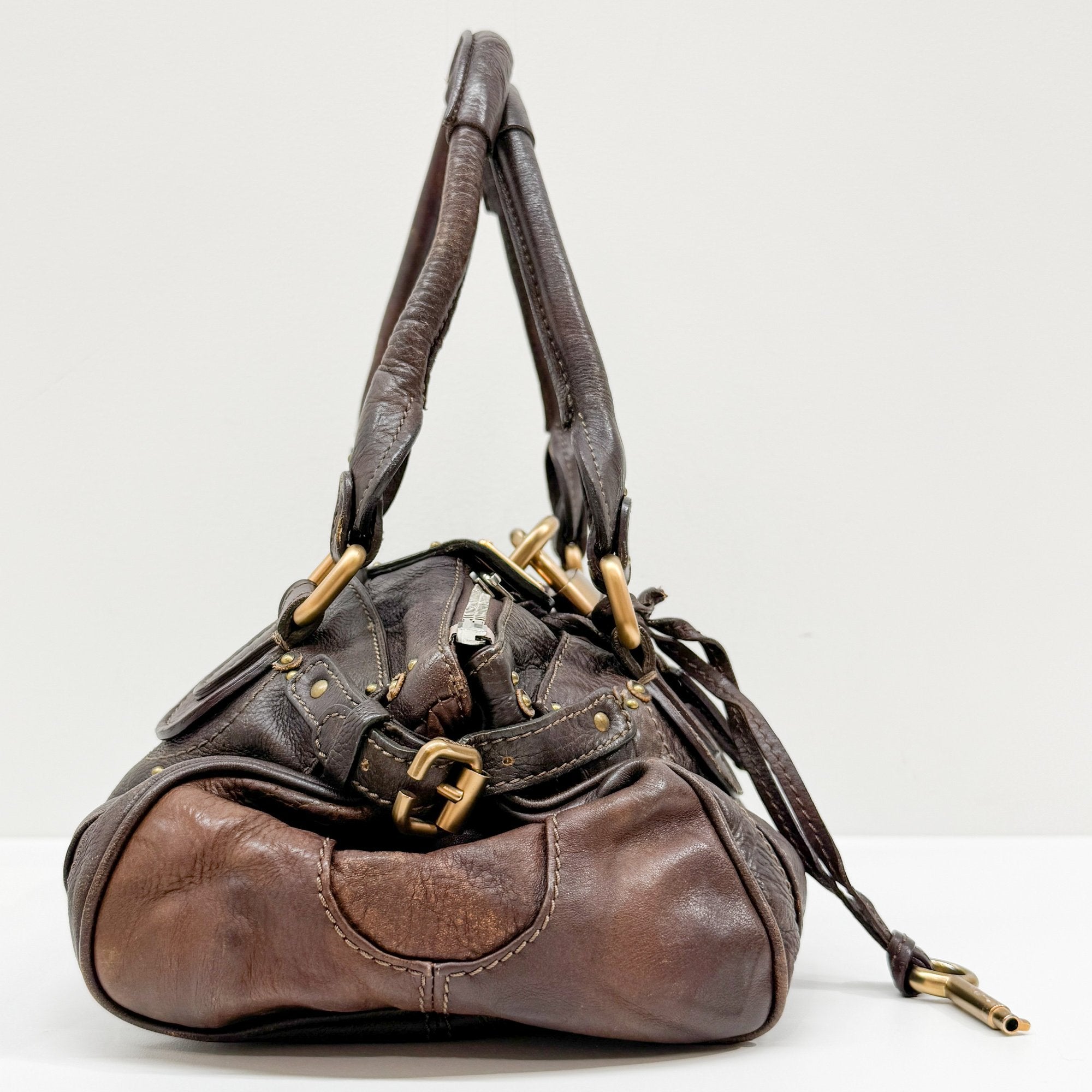 Paddington Brown Leather Shoulder Bag