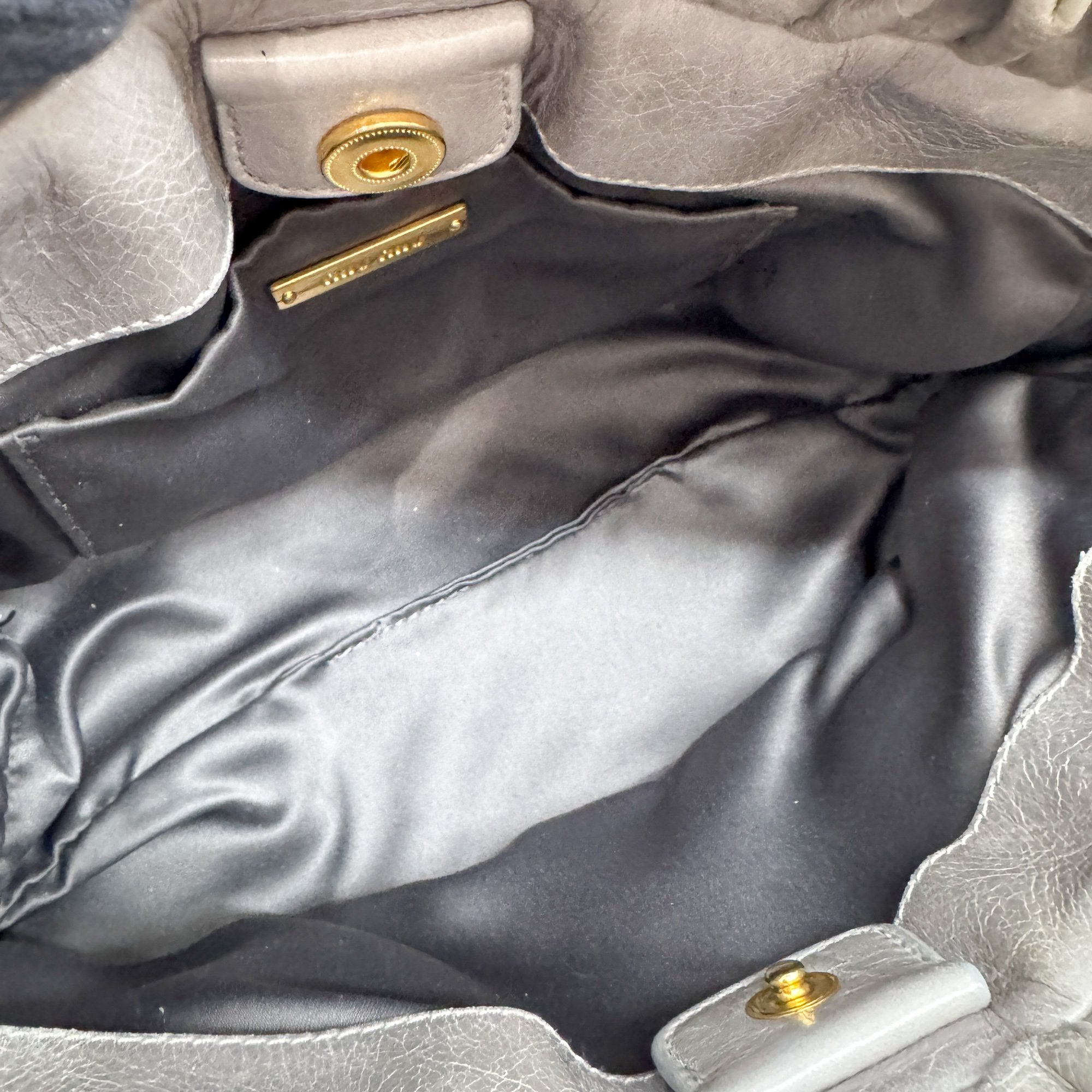 Mini Vitello Sage Green Leather Two Way Bag