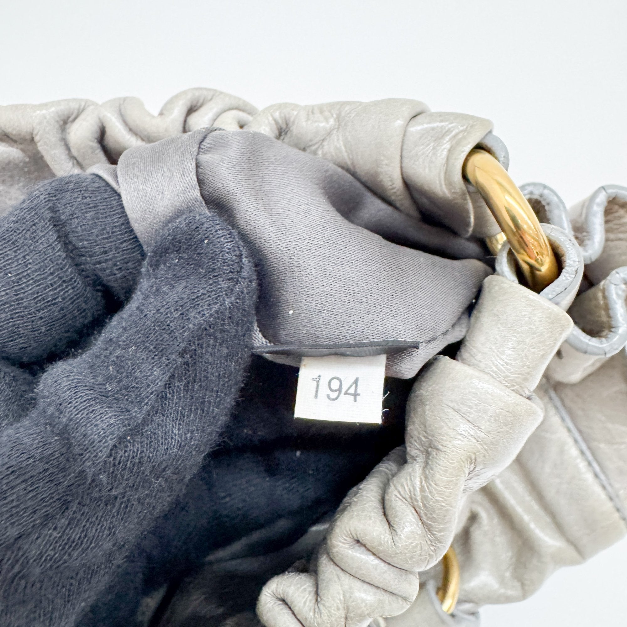 Mini Vitello Sage Green Leather Two Way Bag