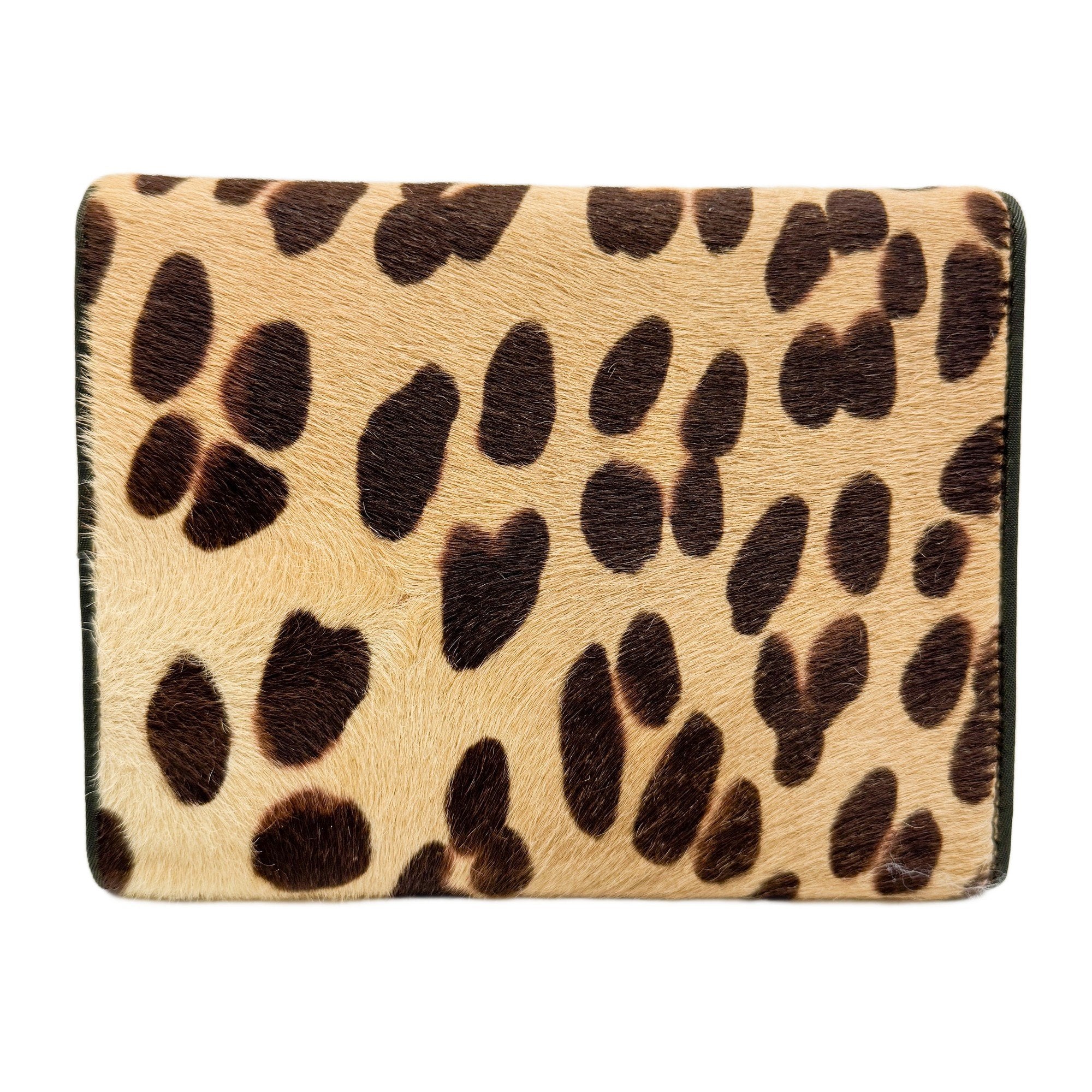 Malice Pearl Cheetah Pony Hair Address Book