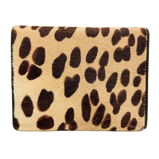 Malice Pearl Cheetah Pony Hair Address Book