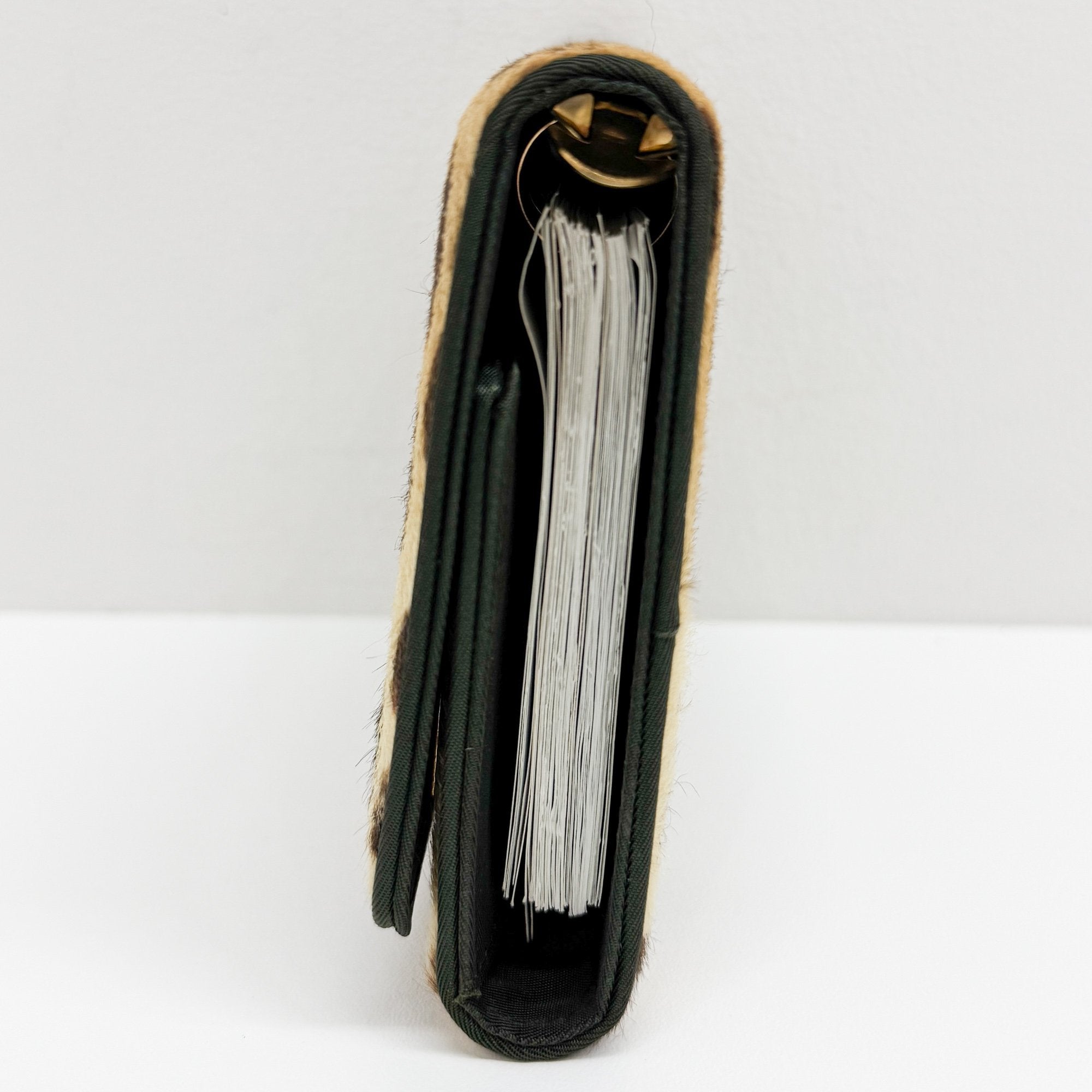 Malice Pearl Cheetah Pony Hair Address Book