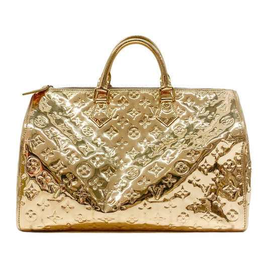Miroir Speedy 35 Gold Monogram Canvas Hand Bag