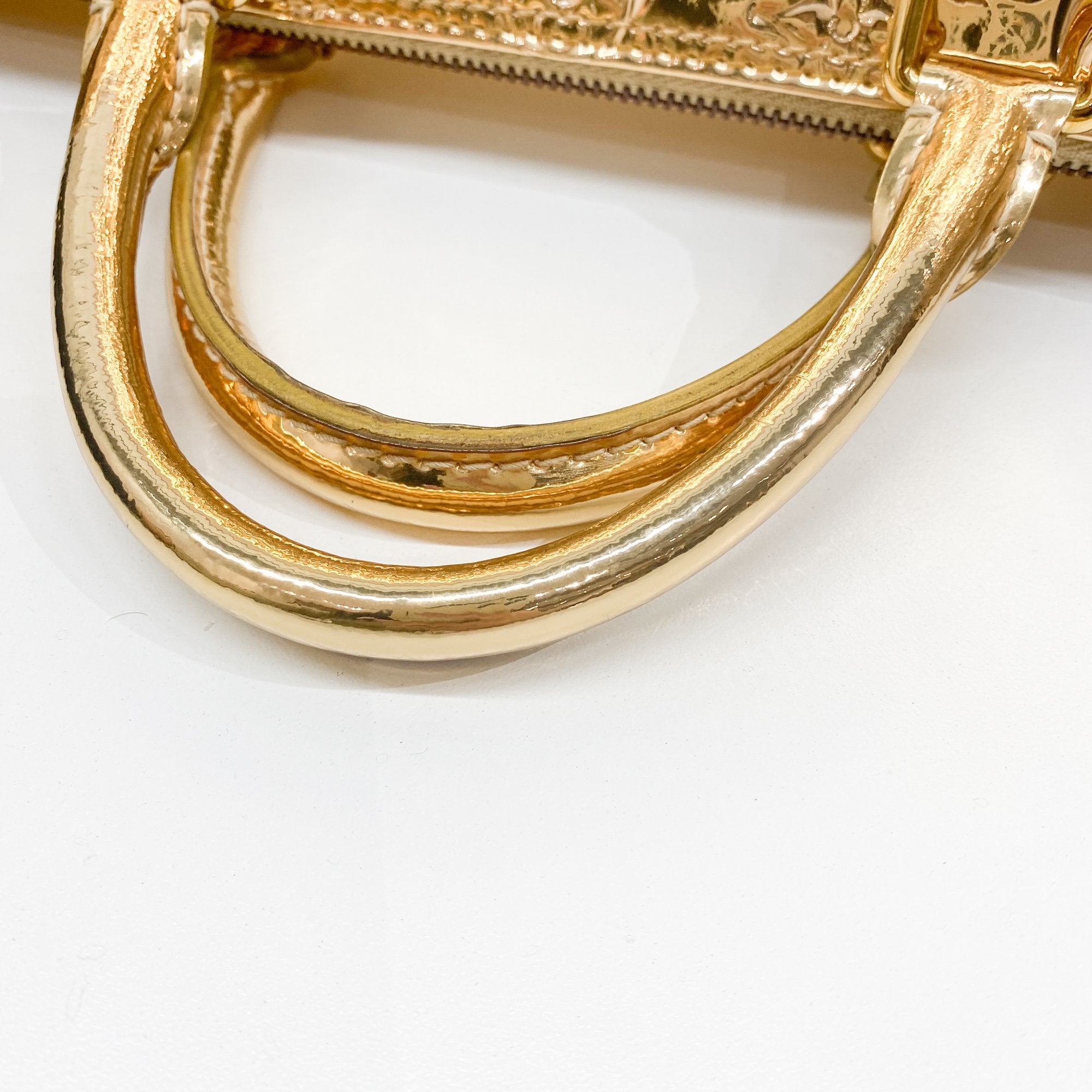 Miroir Speedy 35 Gold Monogram Canvas Hand Bag