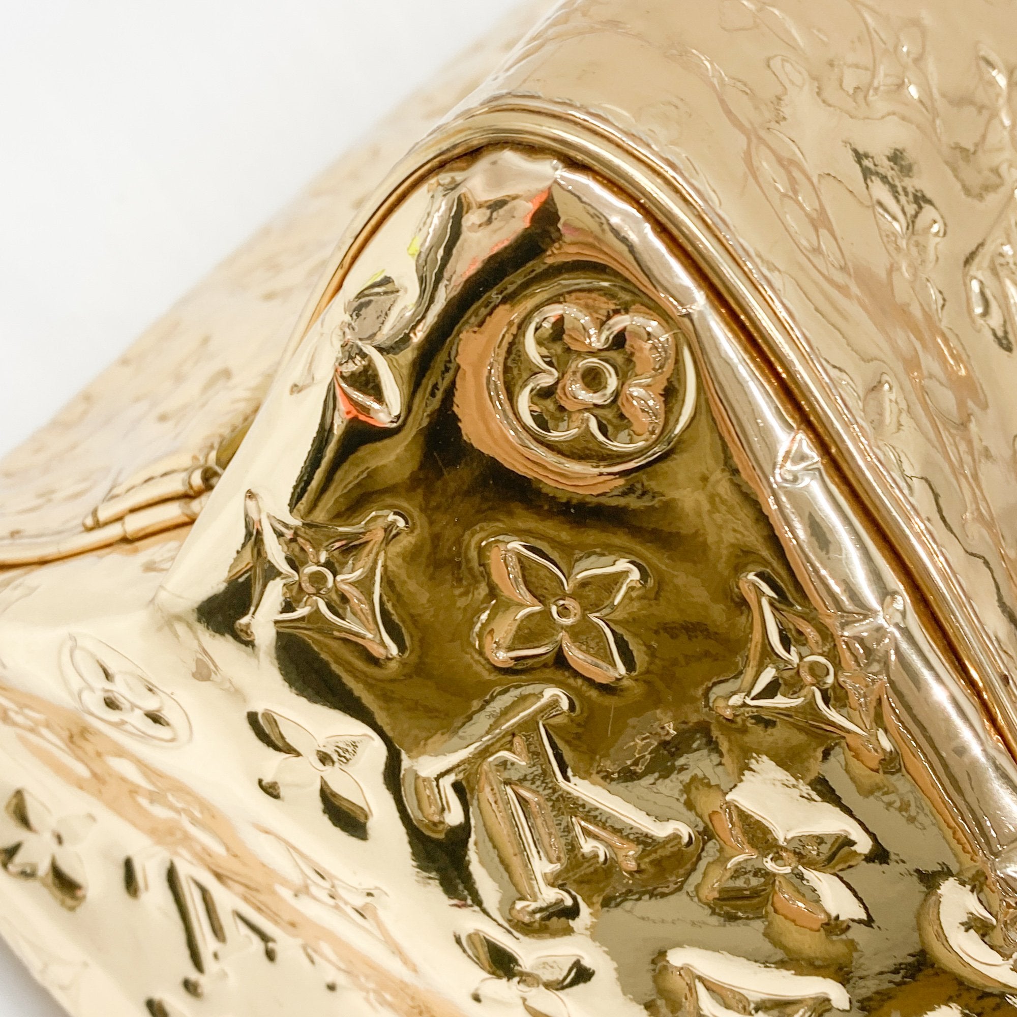 Miroir Speedy 35 Gold Monogram Canvas Hand Bag