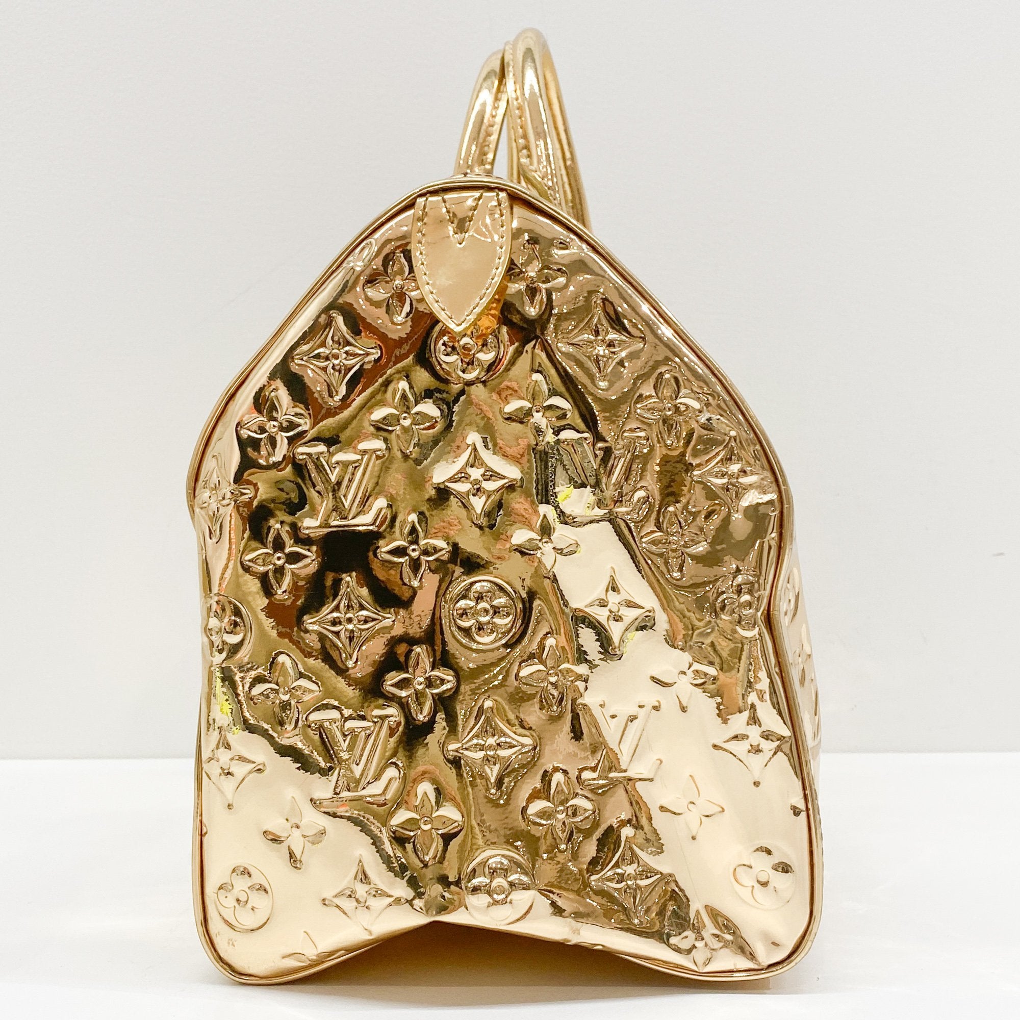 Miroir Speedy 35 Gold Monogram Canvas Hand Bag