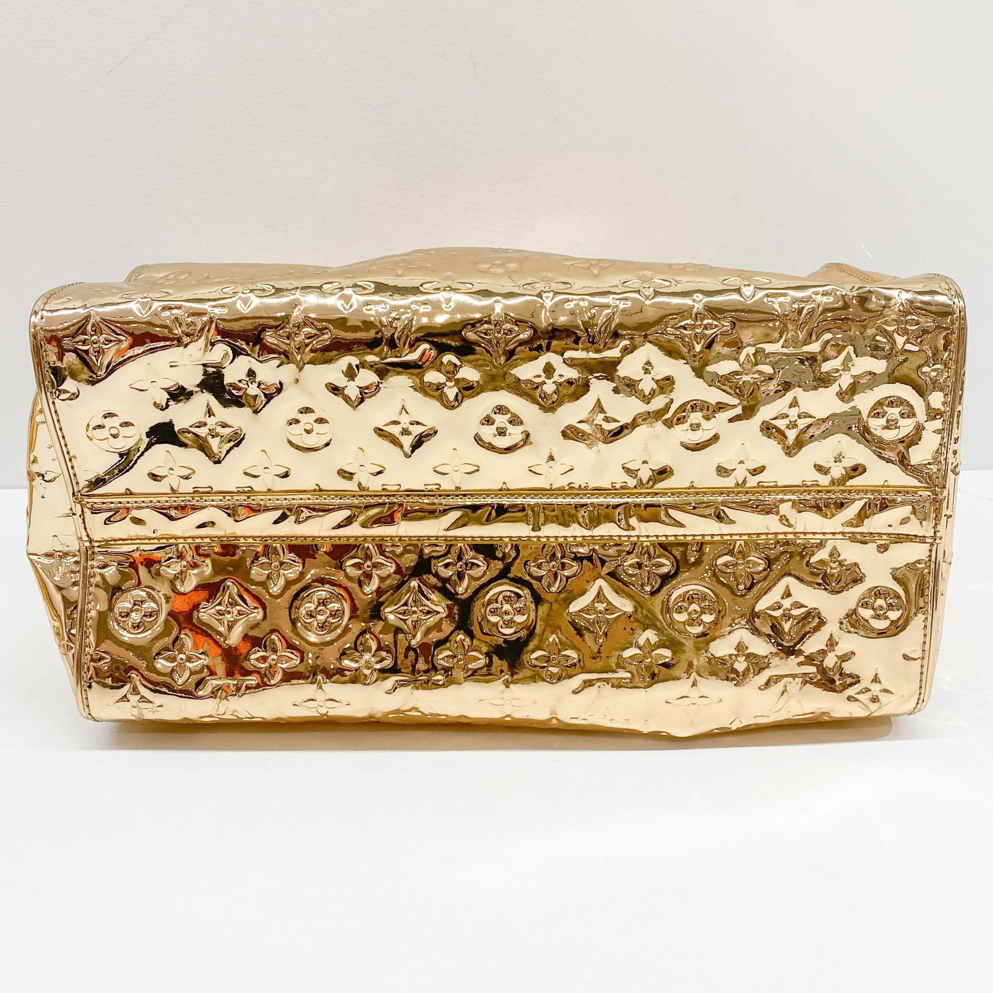 Miroir Speedy 35 Gold Monogram Canvas Hand Bag