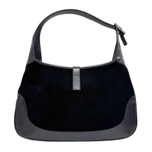 Jackie Black Suede Shoulder Bag