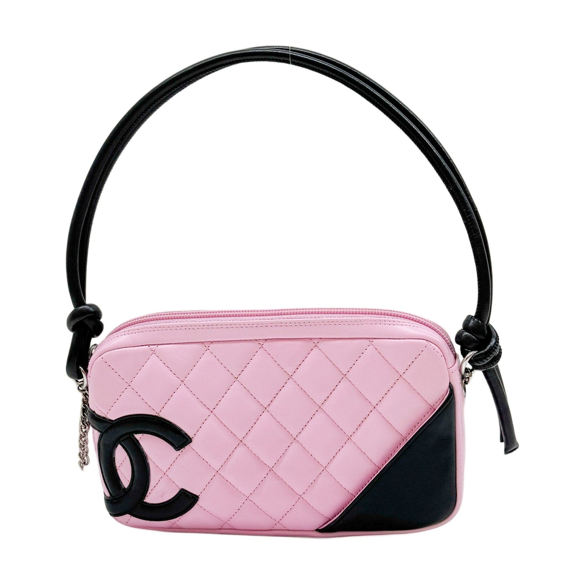 Cambon Pink Leather Shoulder Bag