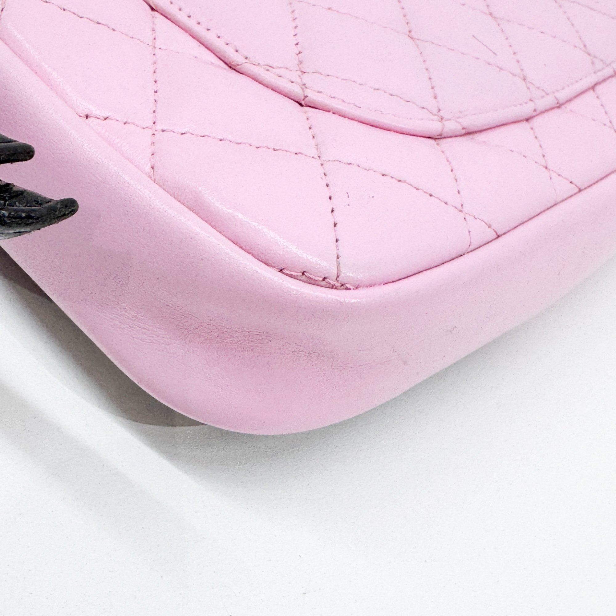 Cambon Pink Leather Shoulder Bag