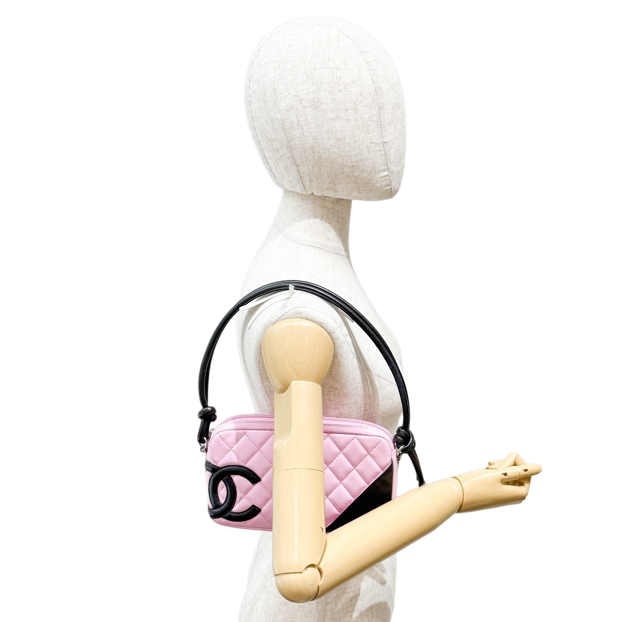 Cambon Pink Leather Shoulder Bag