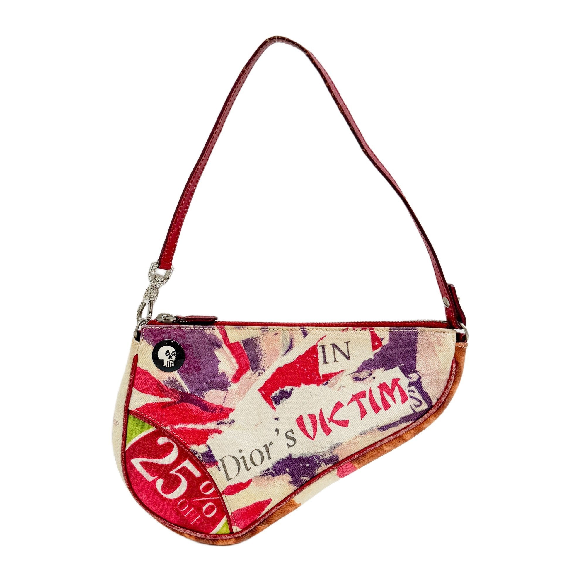 Mini Saddle Multi-Color Victim Canvas Shoulder Bag