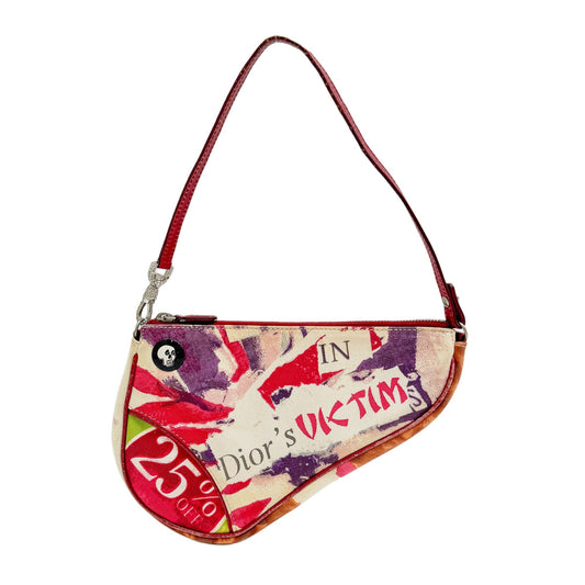 Mini Saddle Multi-Color Victim Canvas Shoulder Bag