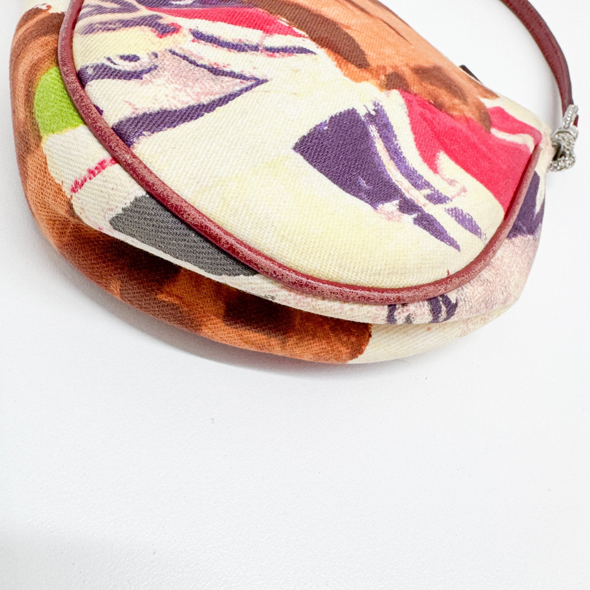 Mini Saddle Multi-Color Victim Canvas Shoulder Bag