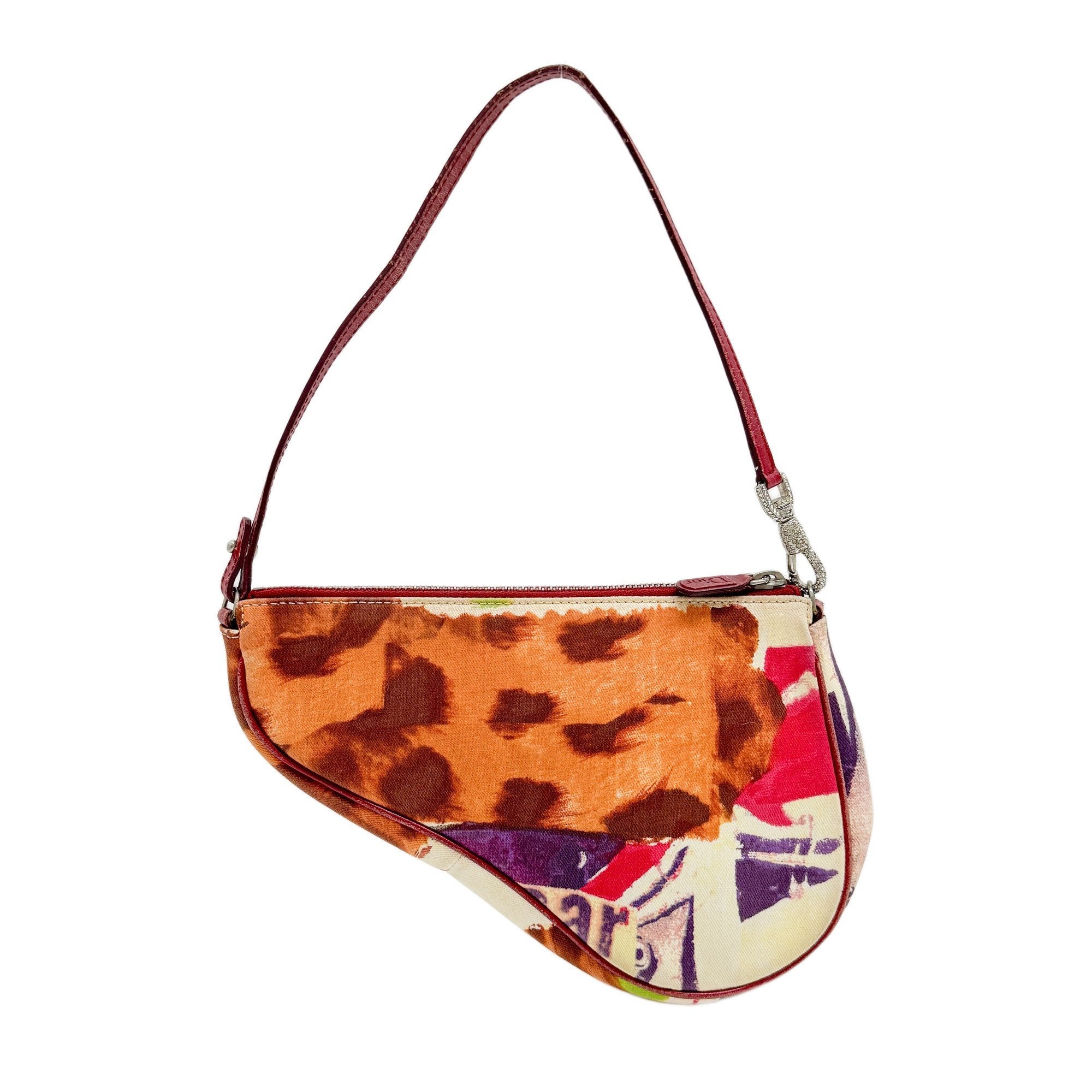 Mini Saddle Multi-Color Victim Canvas Shoulder Bag