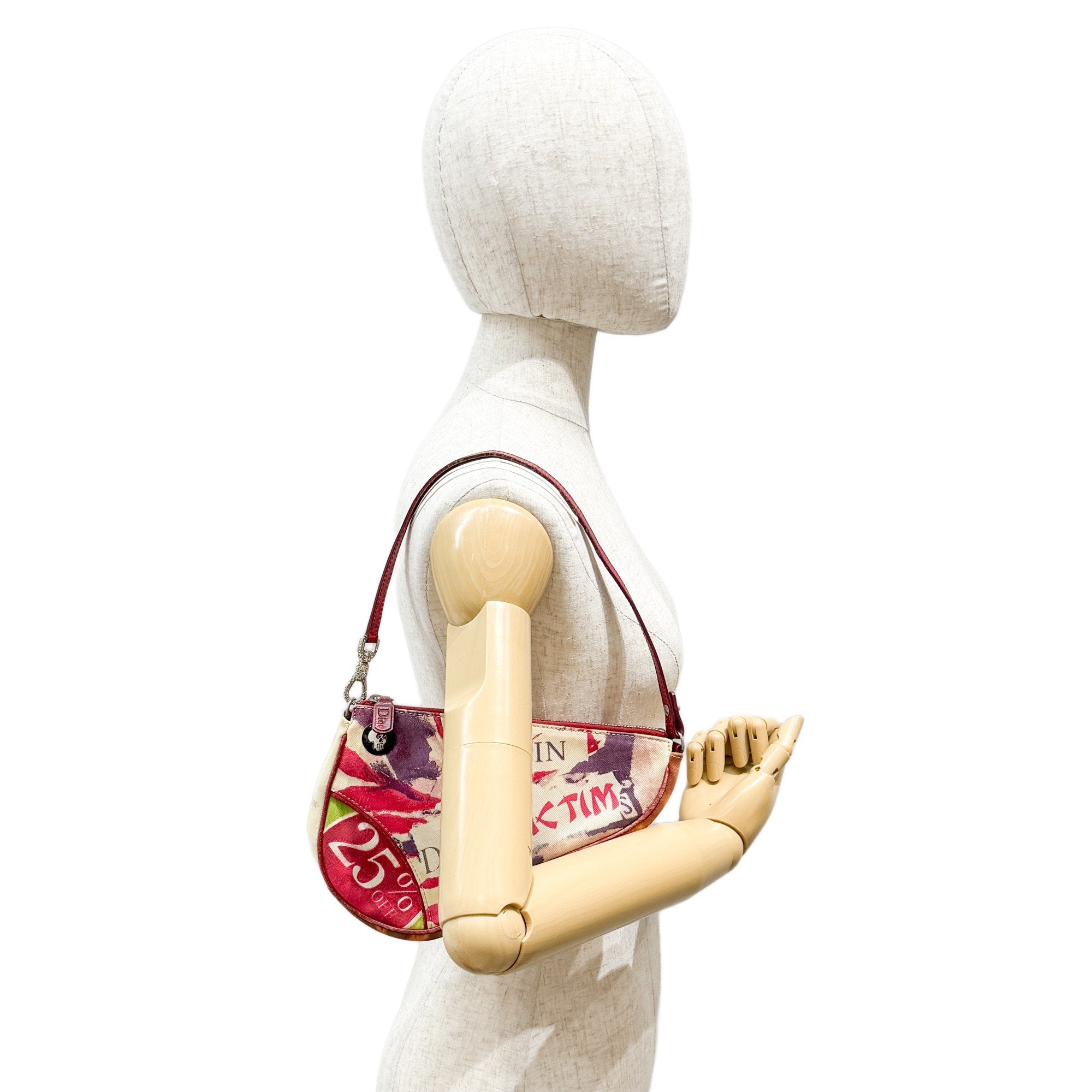 Mini Saddle Multi-Color Victim Canvas Shoulder Bag