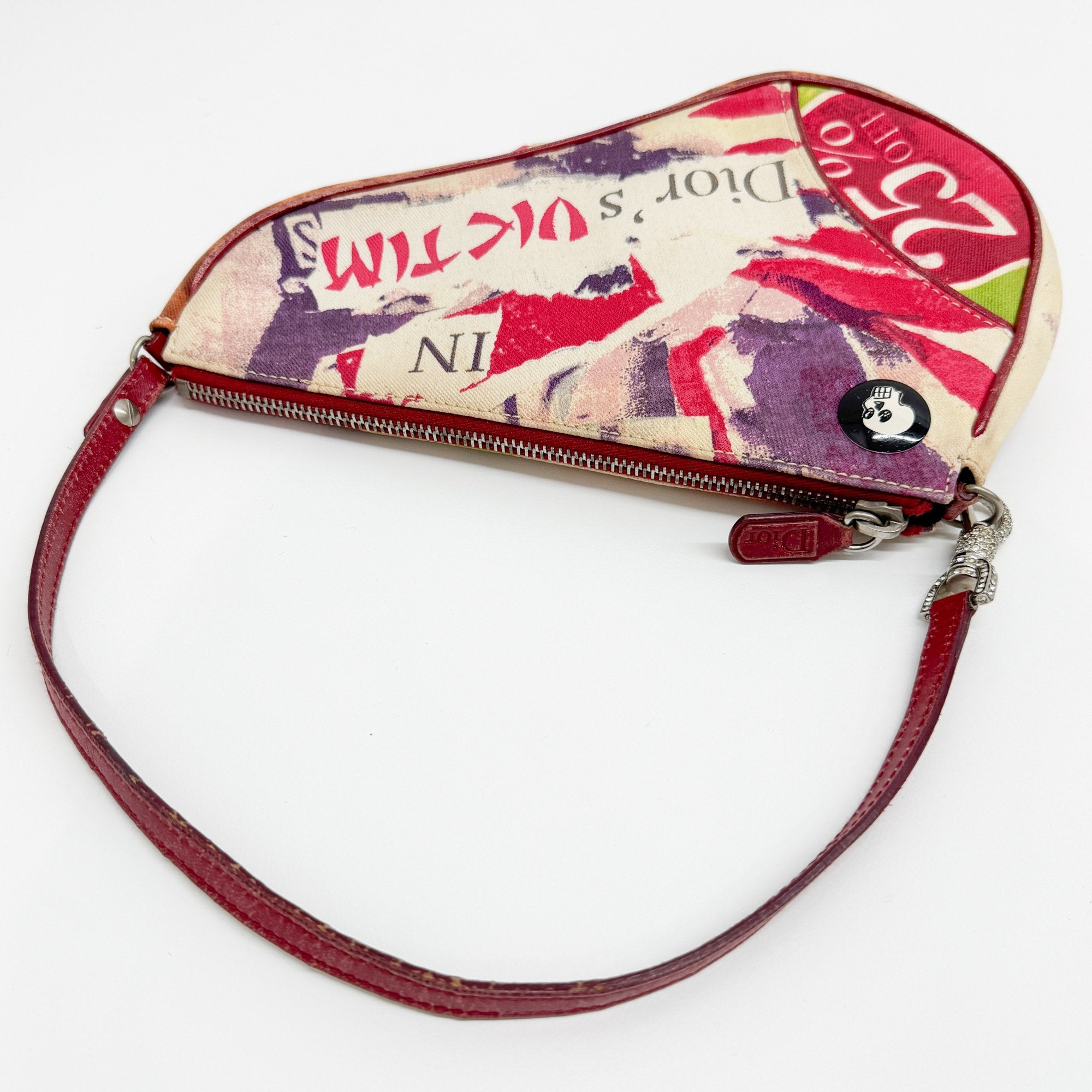 Mini Saddle Multi-Color Victim Canvas Shoulder Bag