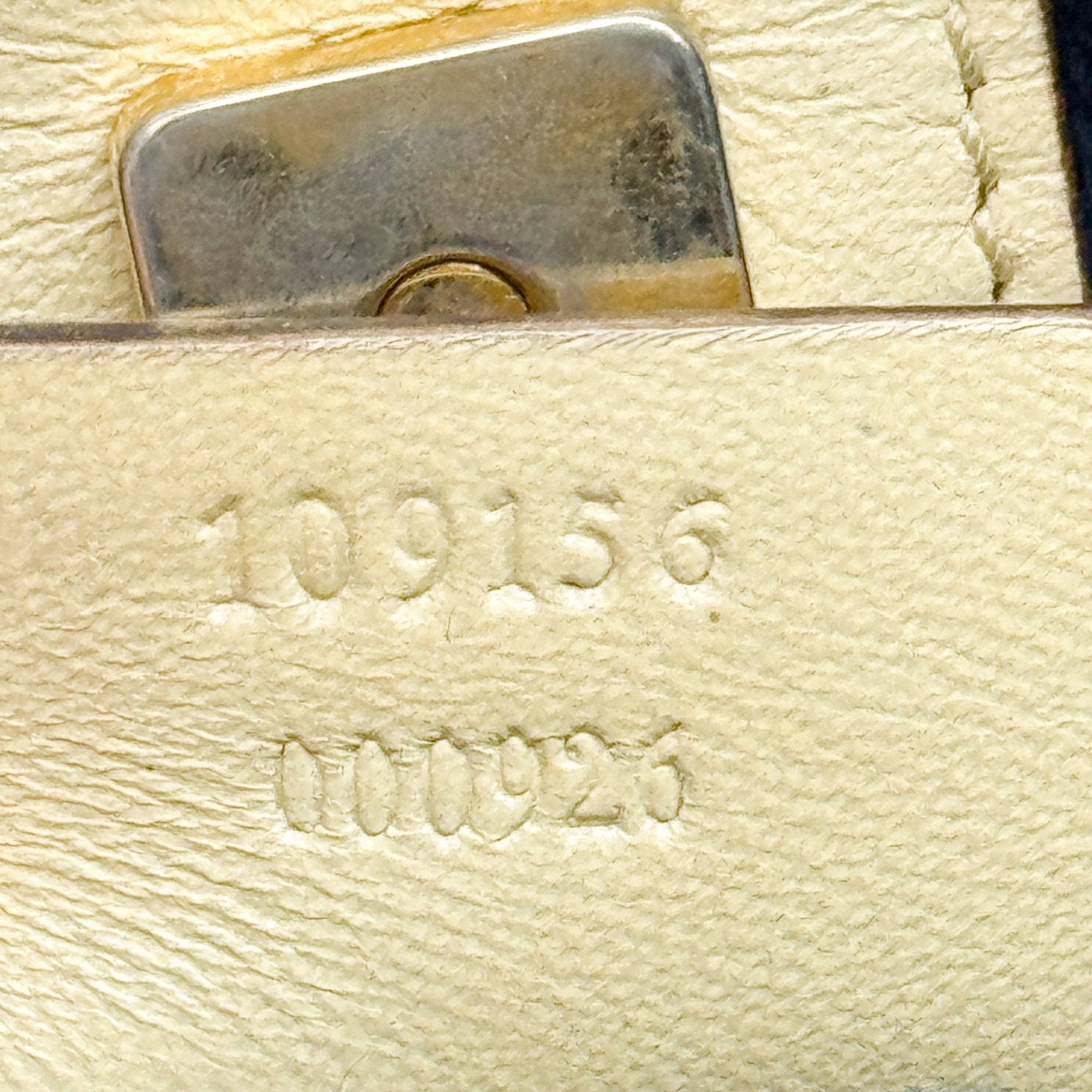 Beige Leather Shoulder Bag