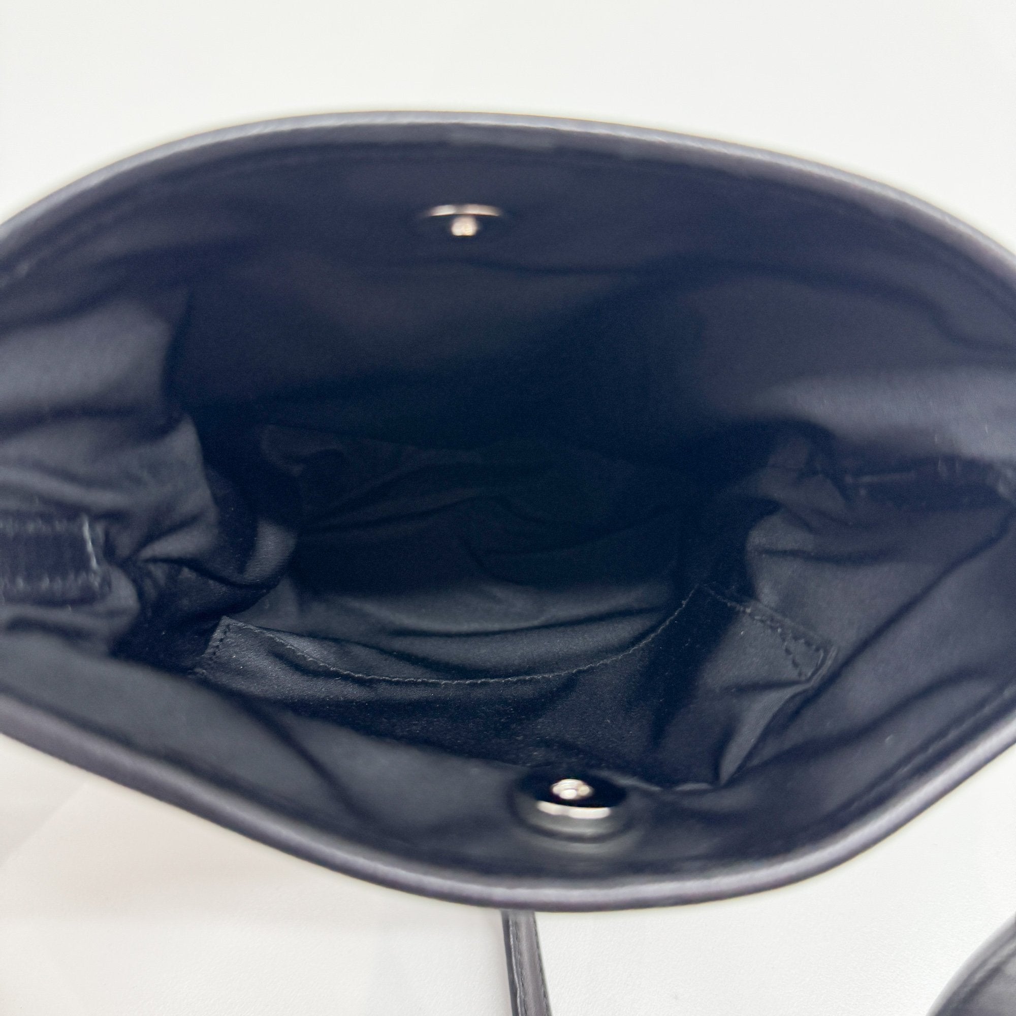 Black Canvas Shoulder Bag