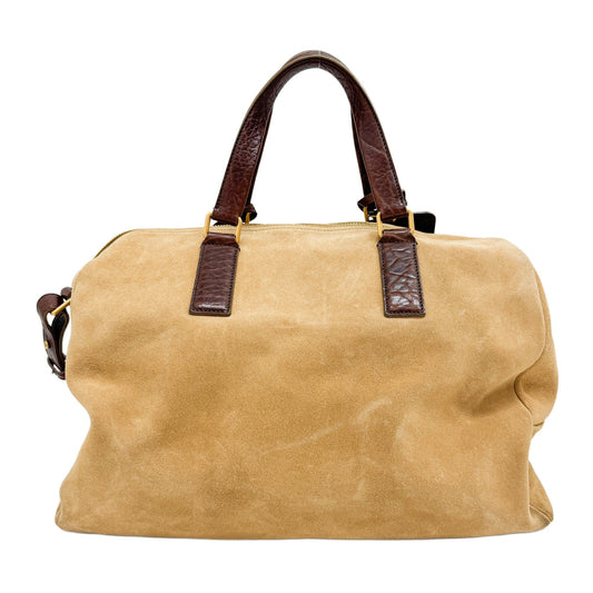 Rive Gauche Brown Suede Travel Bag