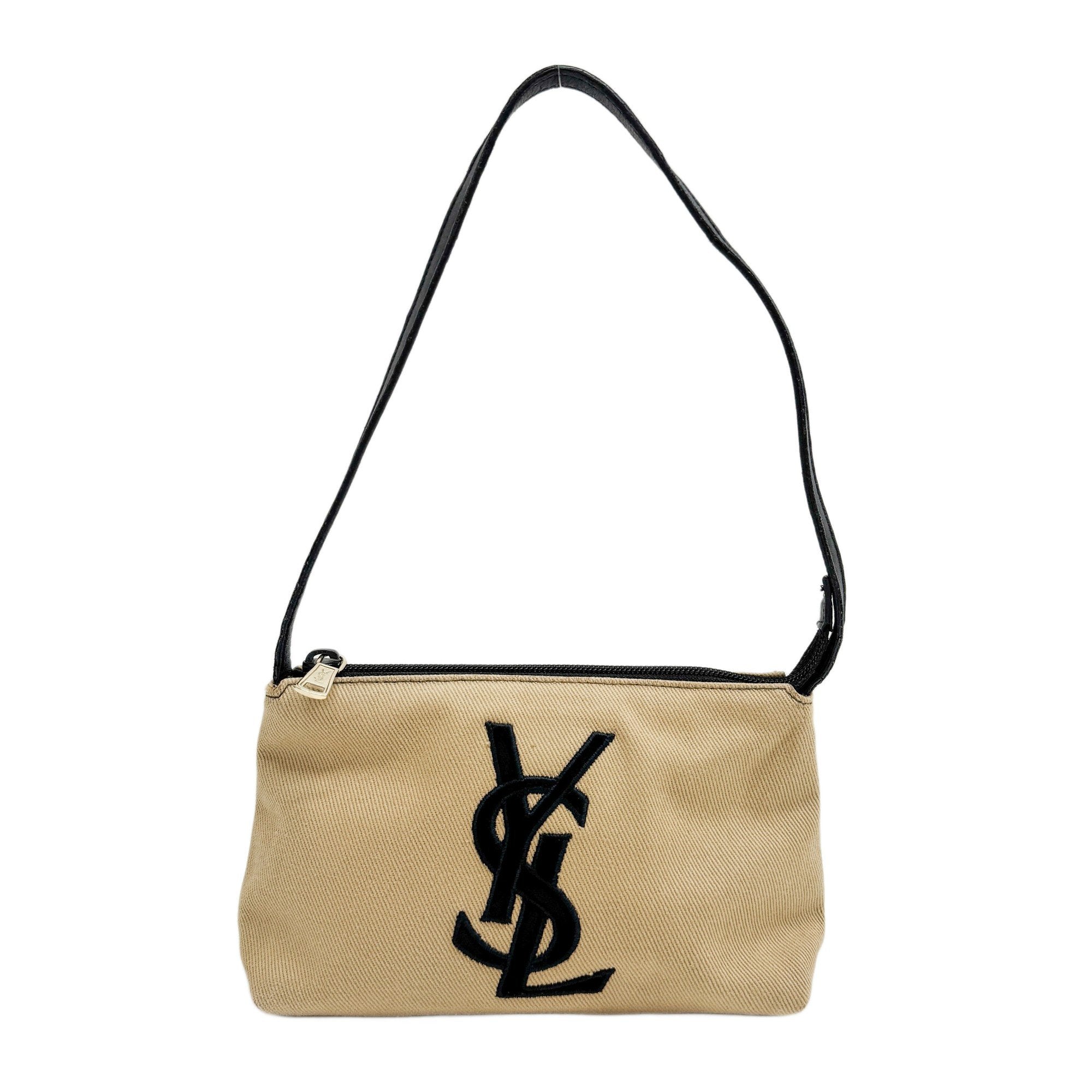 Mini Brown Canvas Shoulder Bag