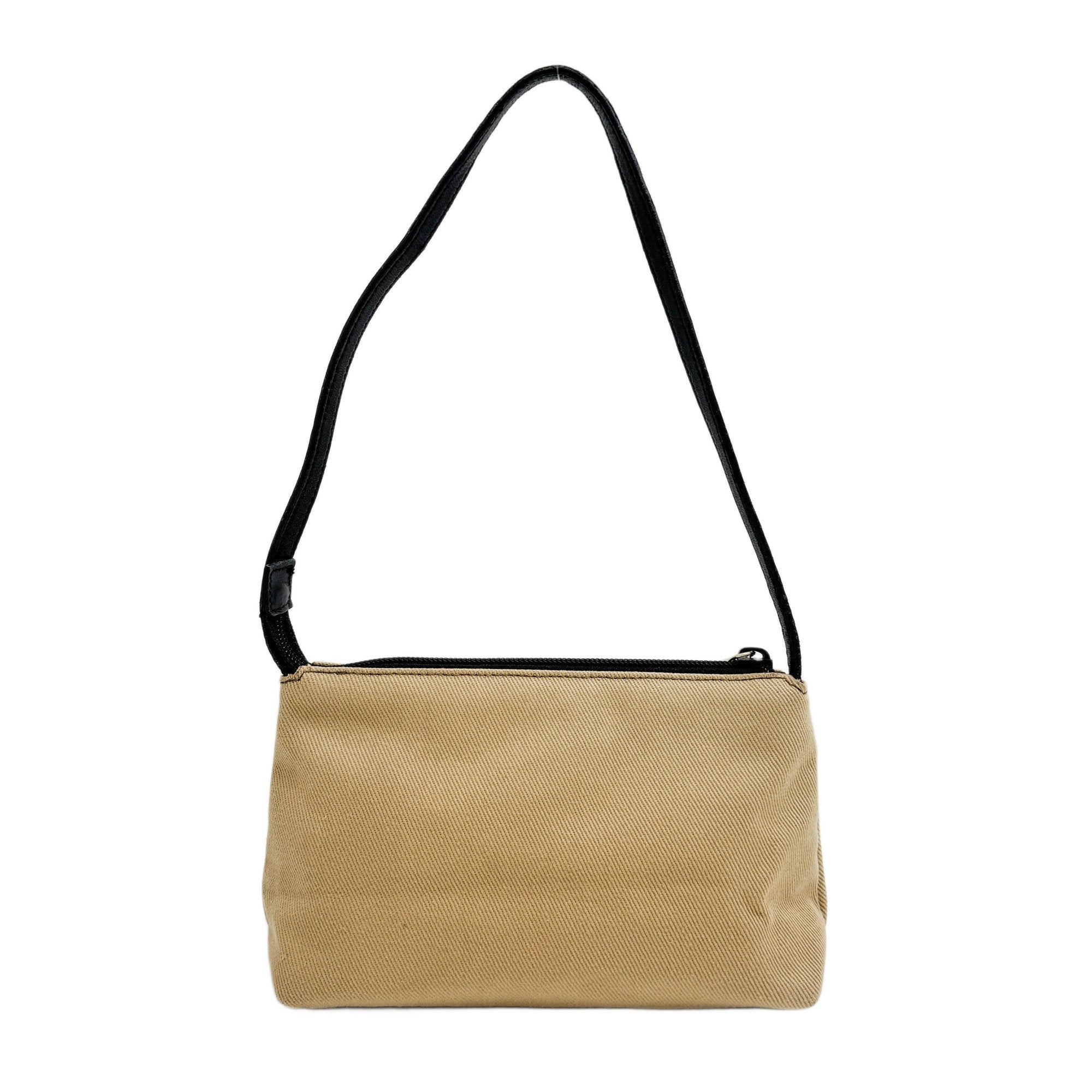 Mini Brown Canvas Shoulder Bag