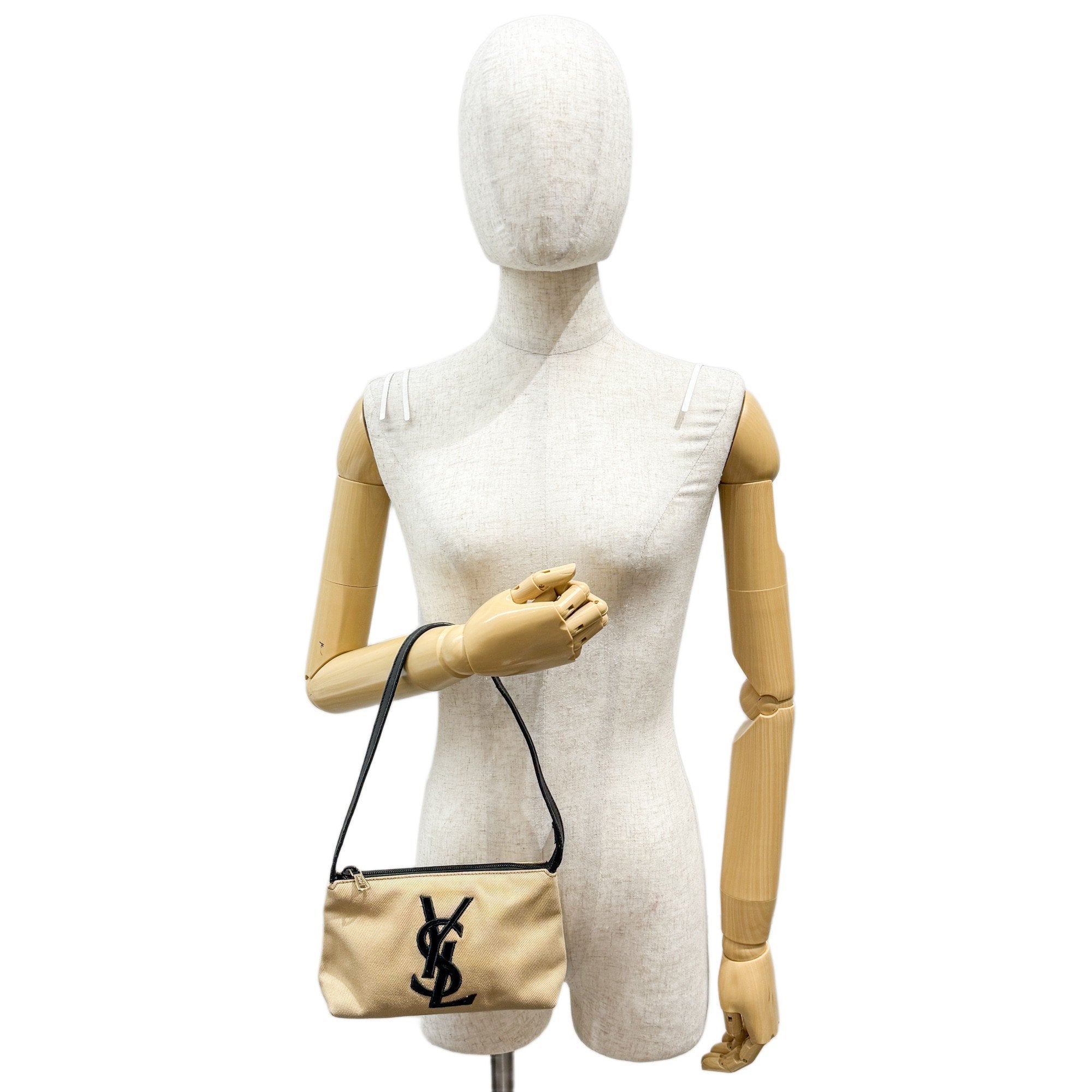 Mini Brown Canvas Shoulder Bag