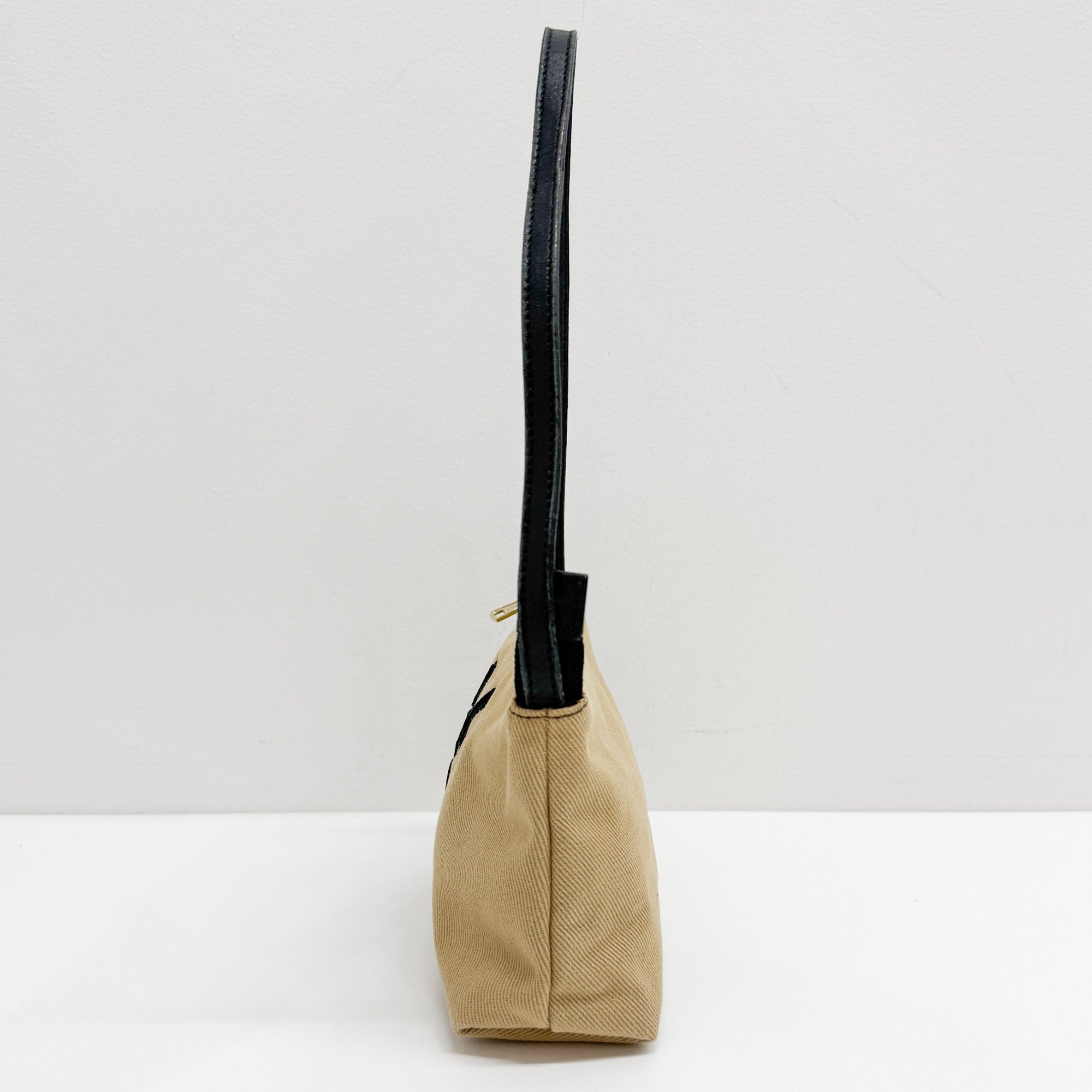 Mini Brown Canvas Shoulder Bag