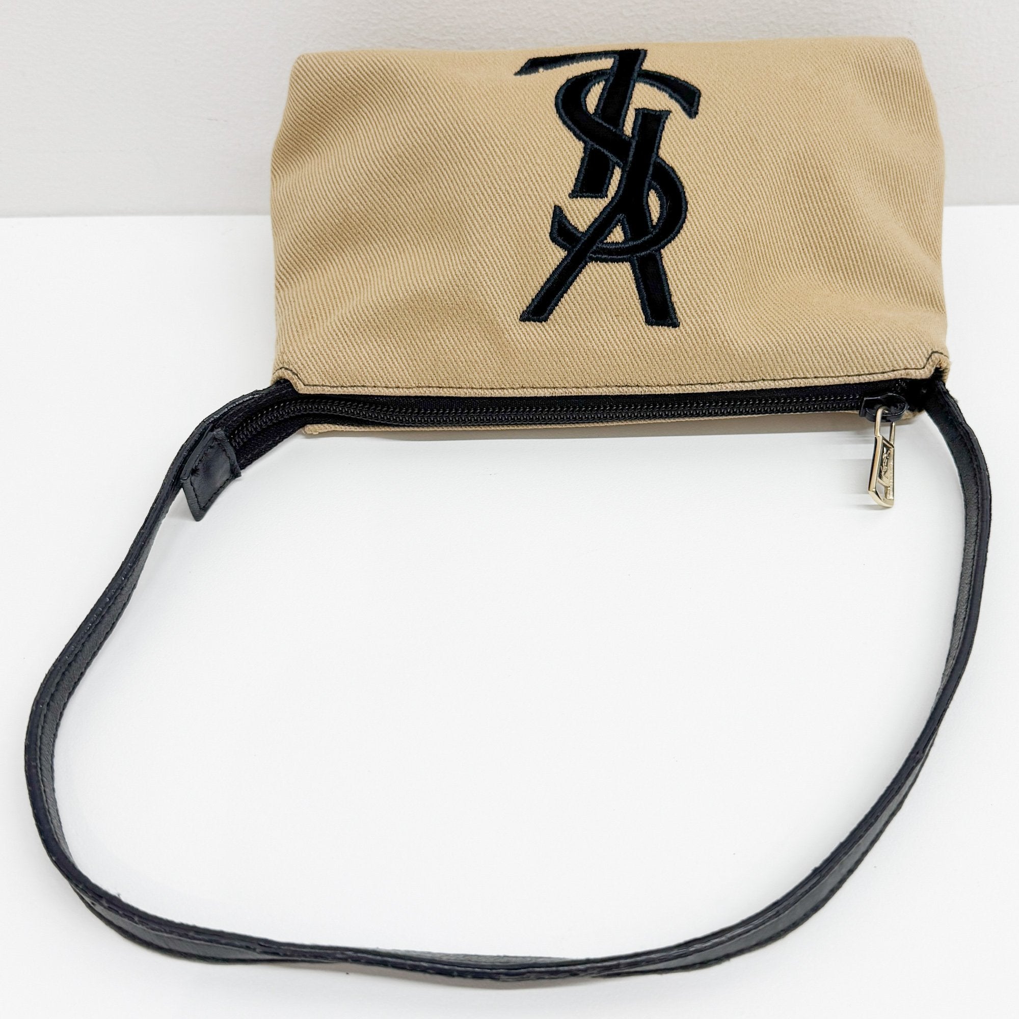 Mini Brown Canvas Shoulder Bag