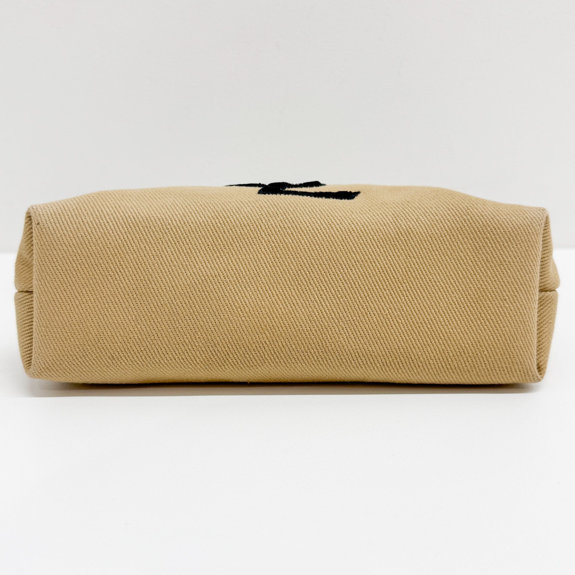 Mini Brown Canvas Shoulder Bag