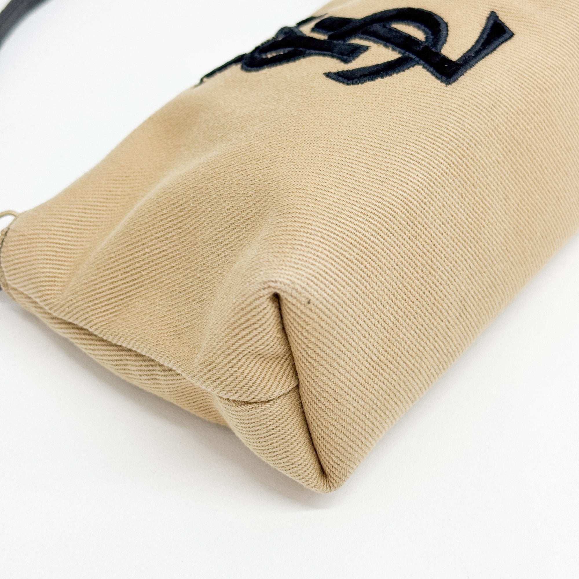 Mini Brown Canvas Shoulder Bag