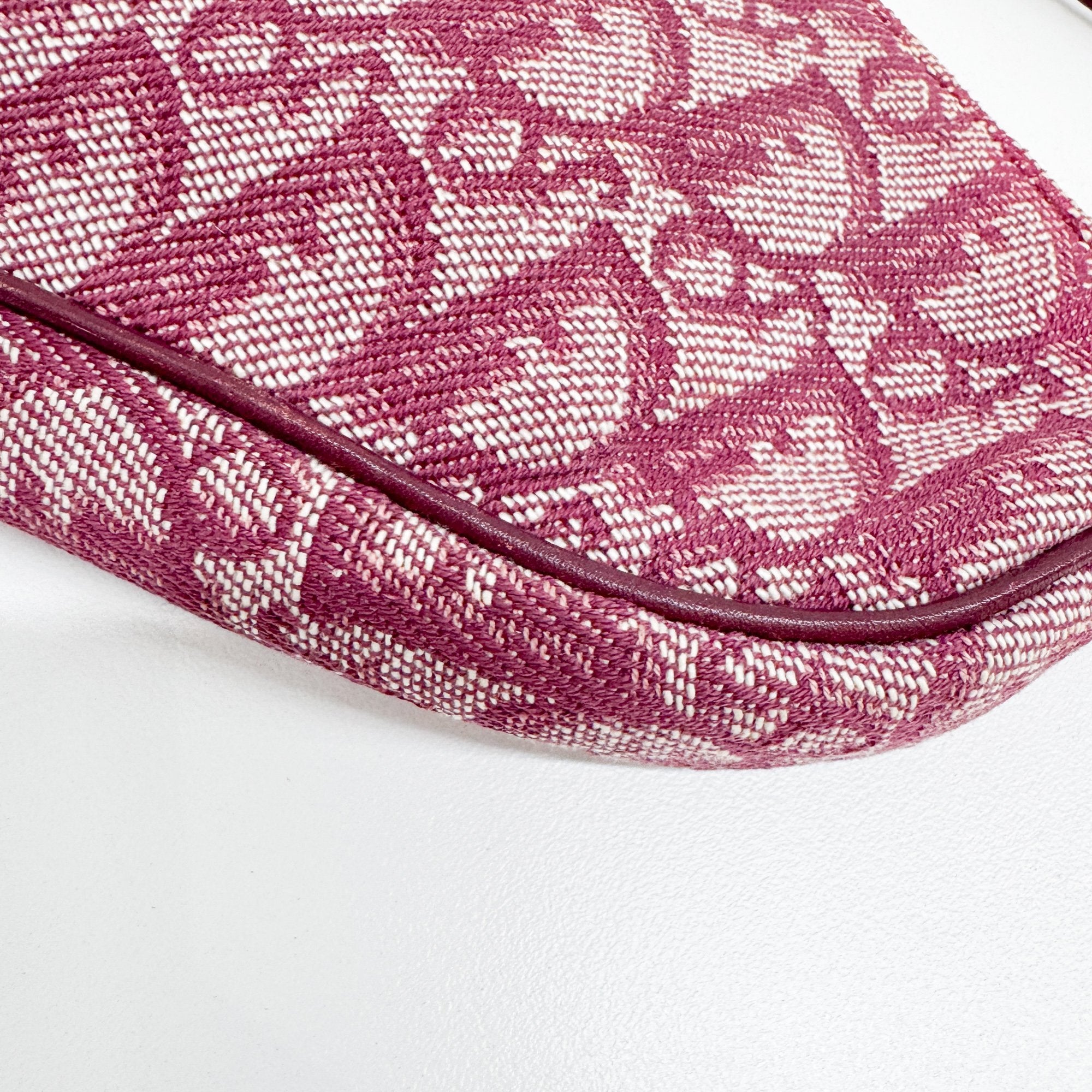 Saddle Red Trotter Canvas Shoulder Bag