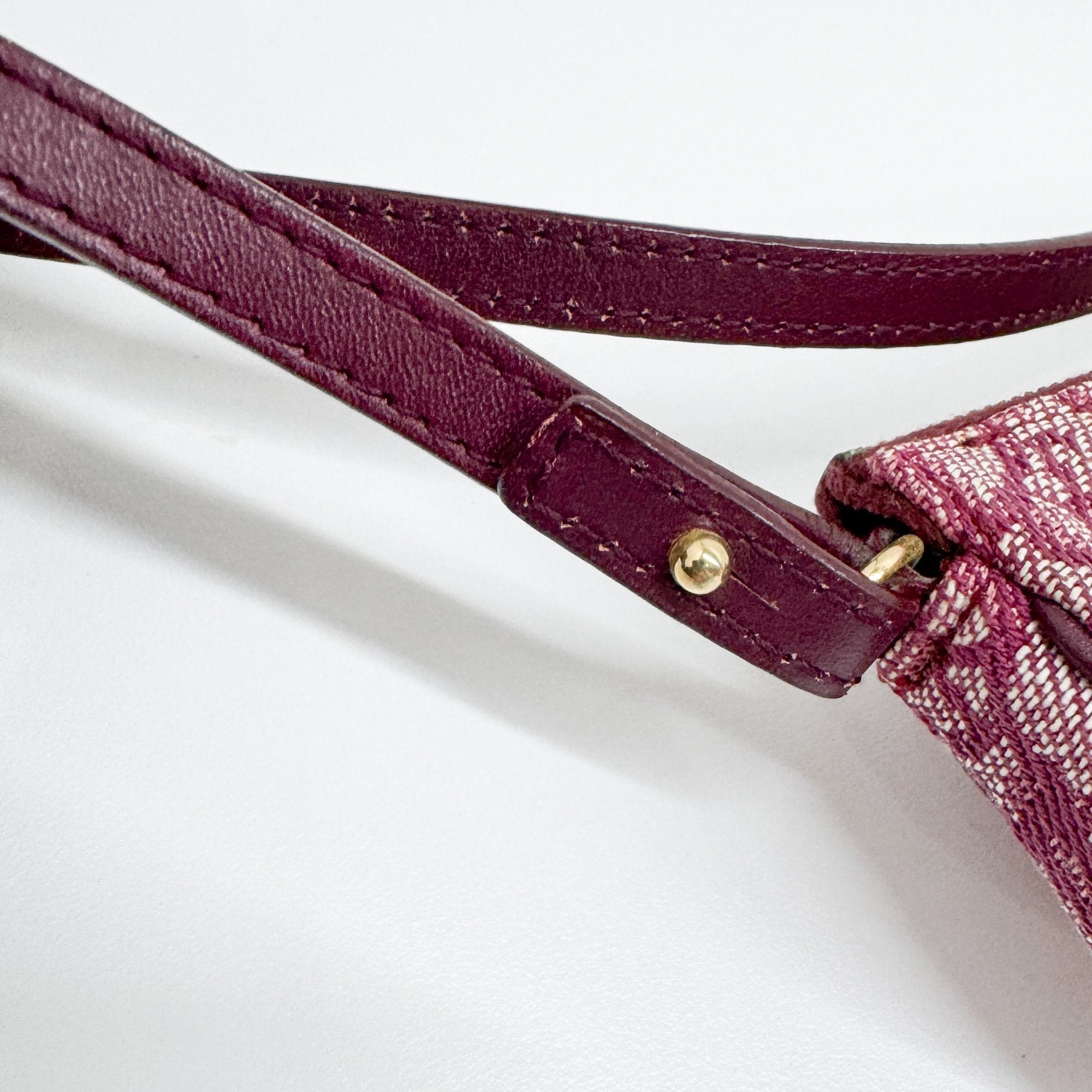 Saddle Red Trotter Canvas Shoulder Bag