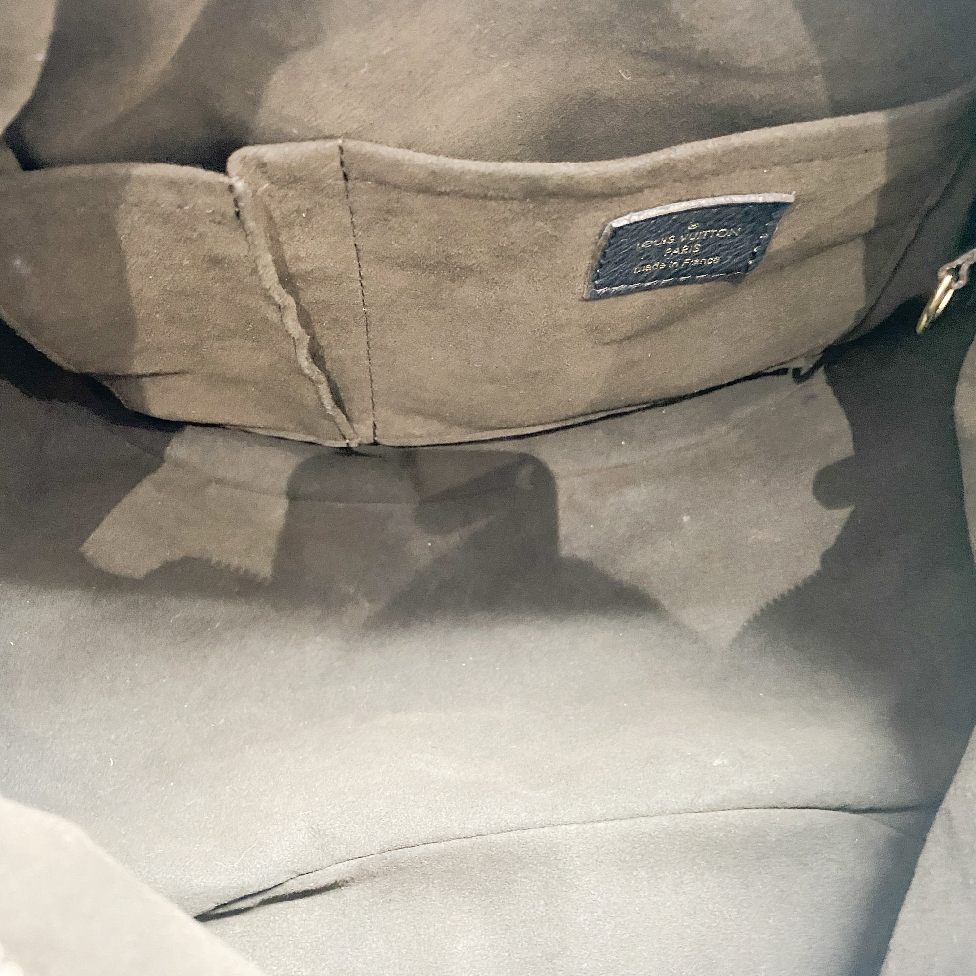 Mahina XS Black Monogram Canvas Shoulder Bag