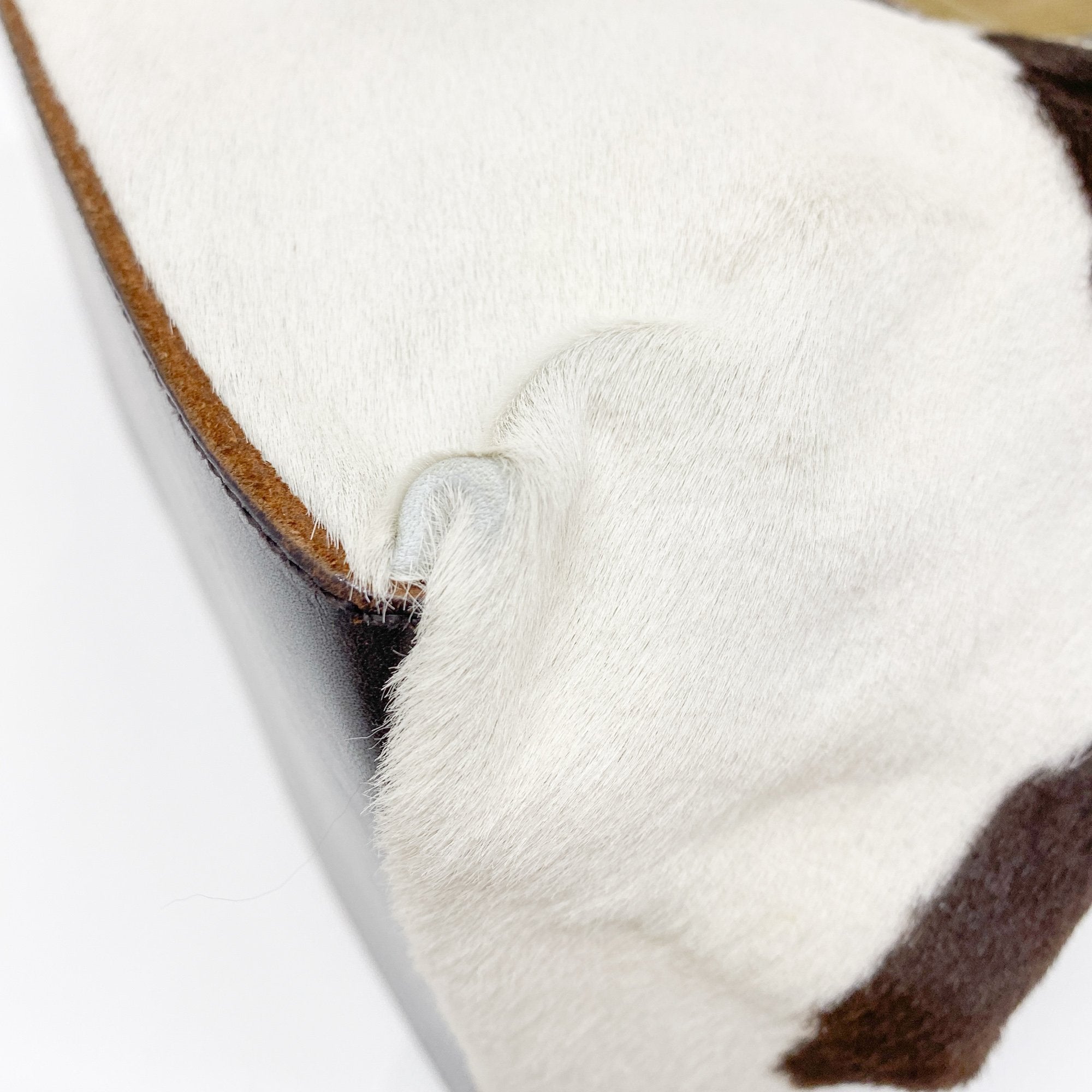 Archive Brown Cow Print Pony Hair Tote Bag