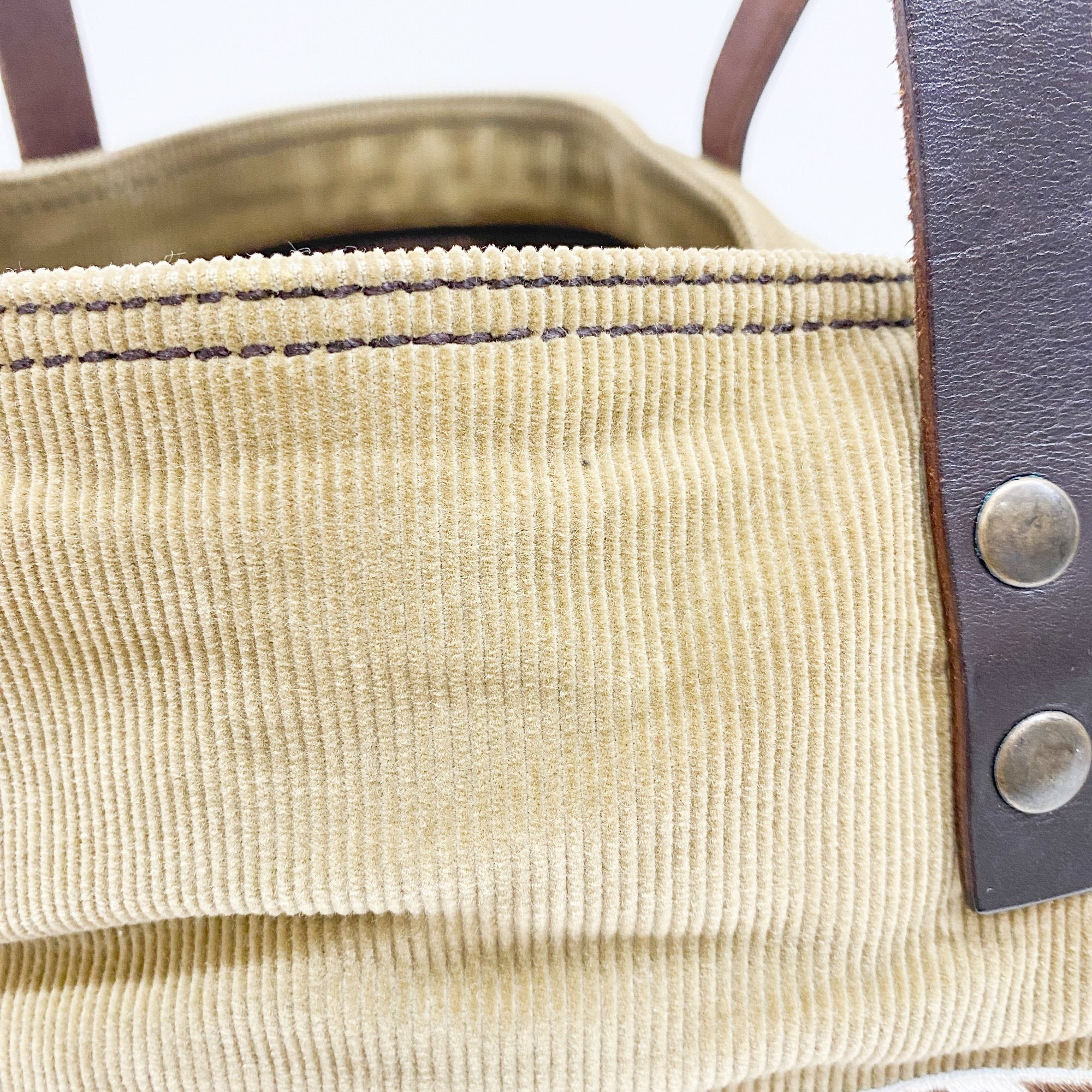 Archive Brown Cow Print Pony Hair Tote Bag