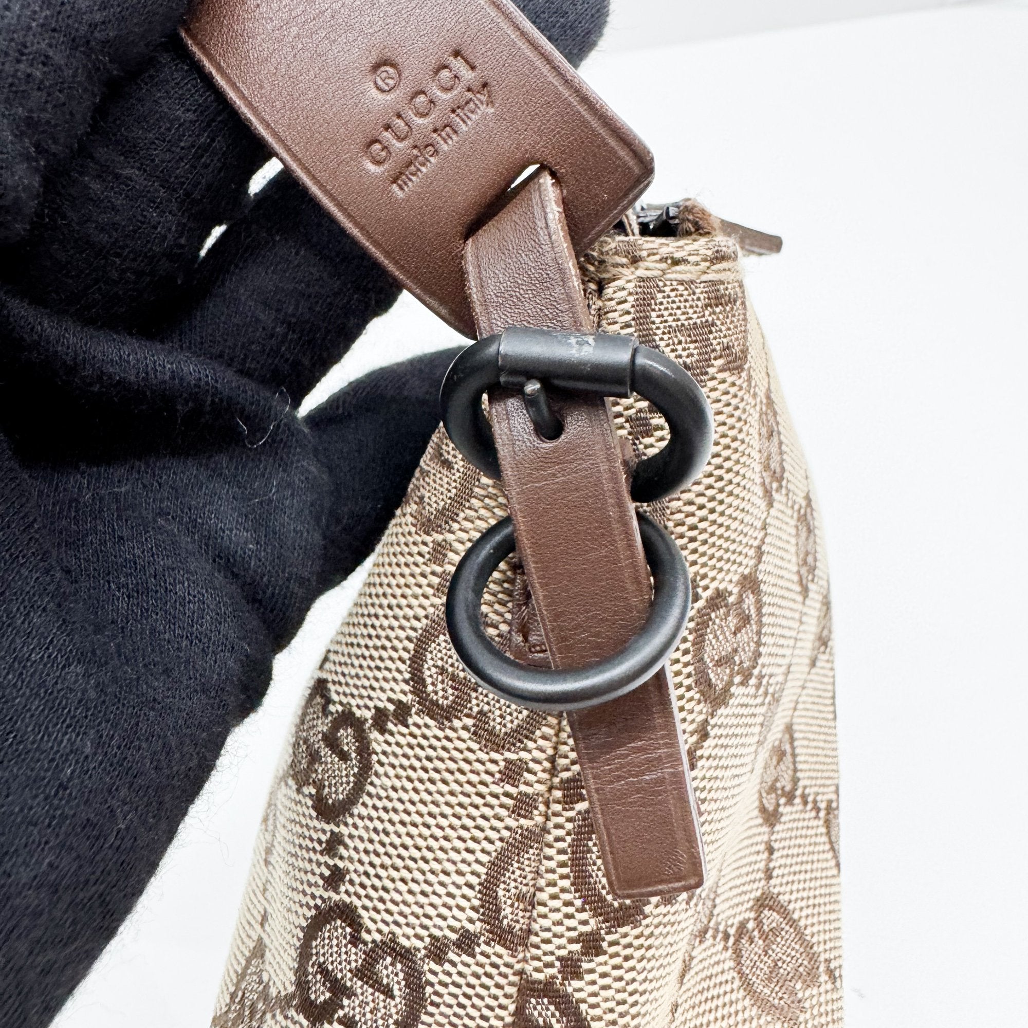 Brown GG Canvas Accessory Pouch