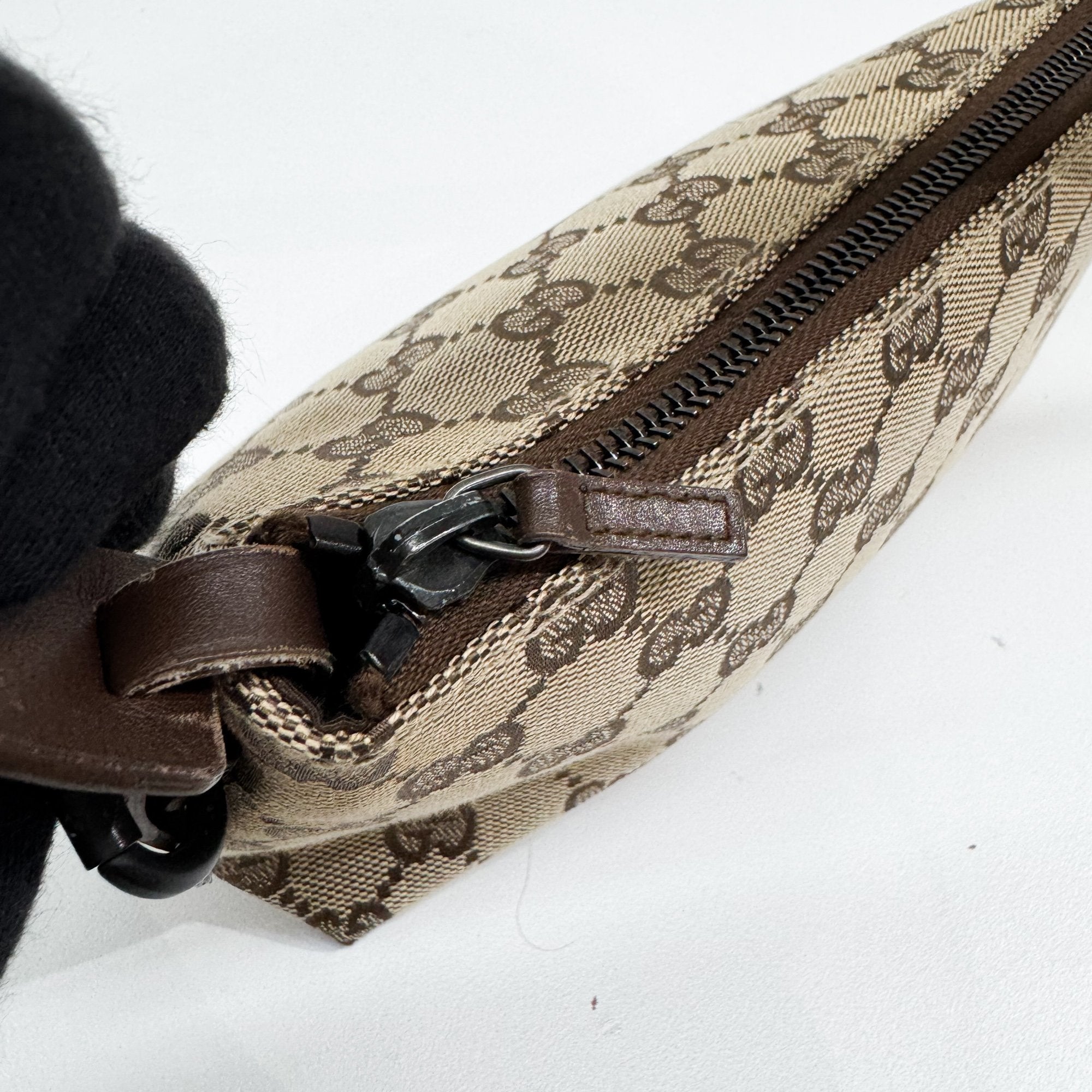 Brown GG Canvas Accessory Pouch