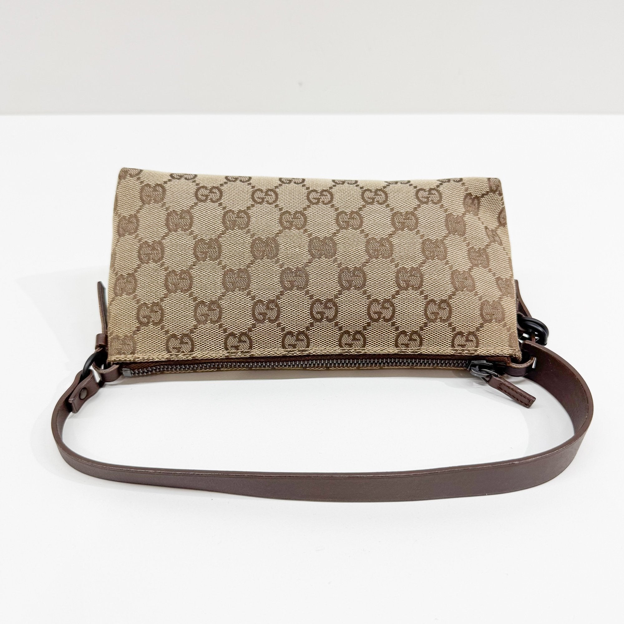 Brown GG Canvas Accessory Pouch